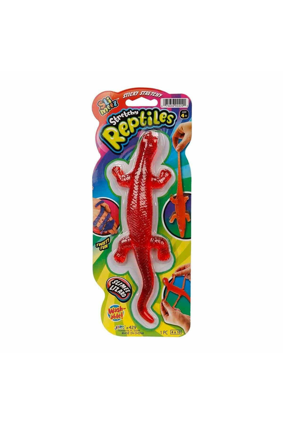 NillyToys 0429 SUN-JRU-Kartelalı 3 Asorti Yılan Kertenkele Timsah Streç - Sunman