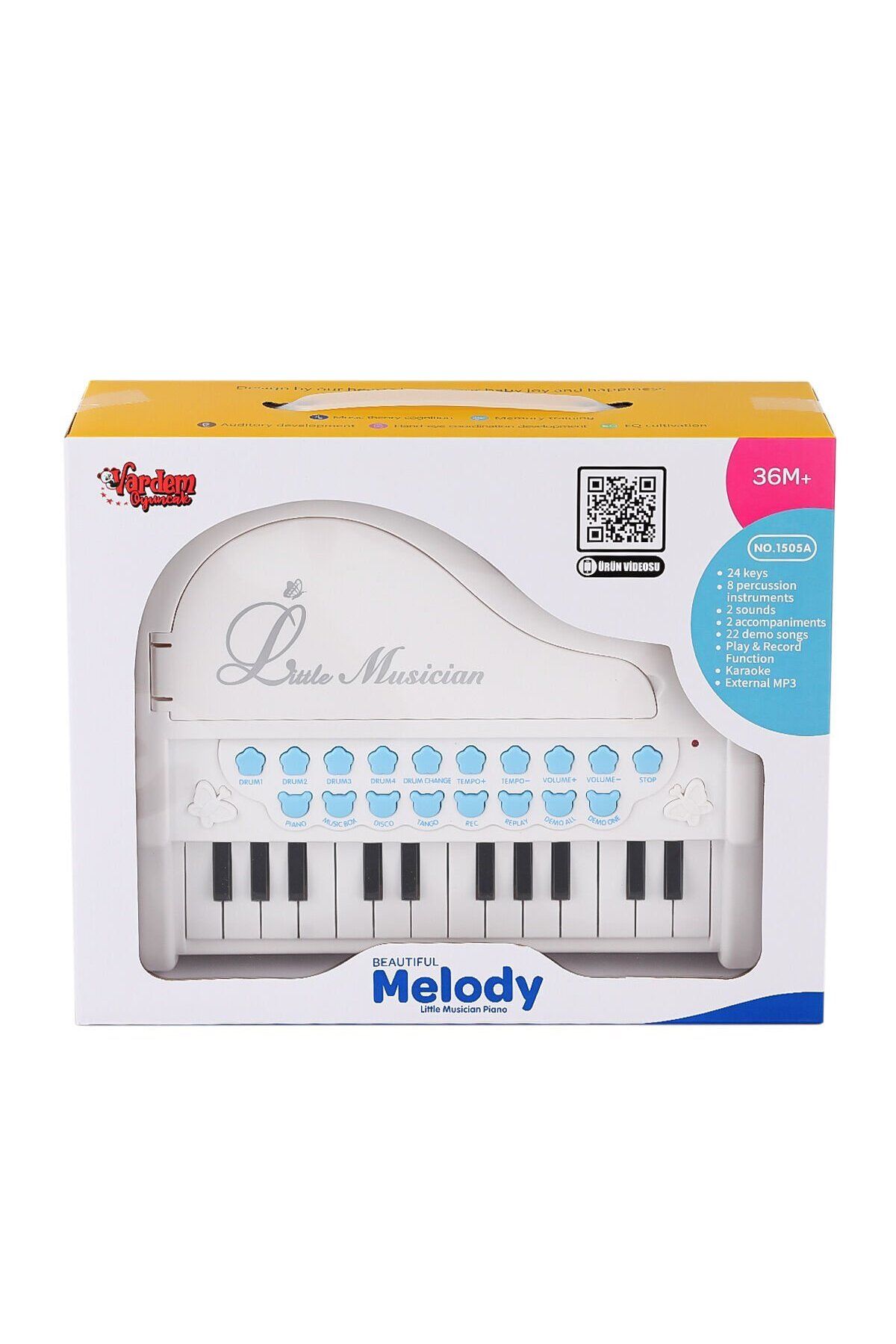 NillyToys BAO-1505A Mikrofonlu Mini Piano 24 Tuş MP3 Çalar