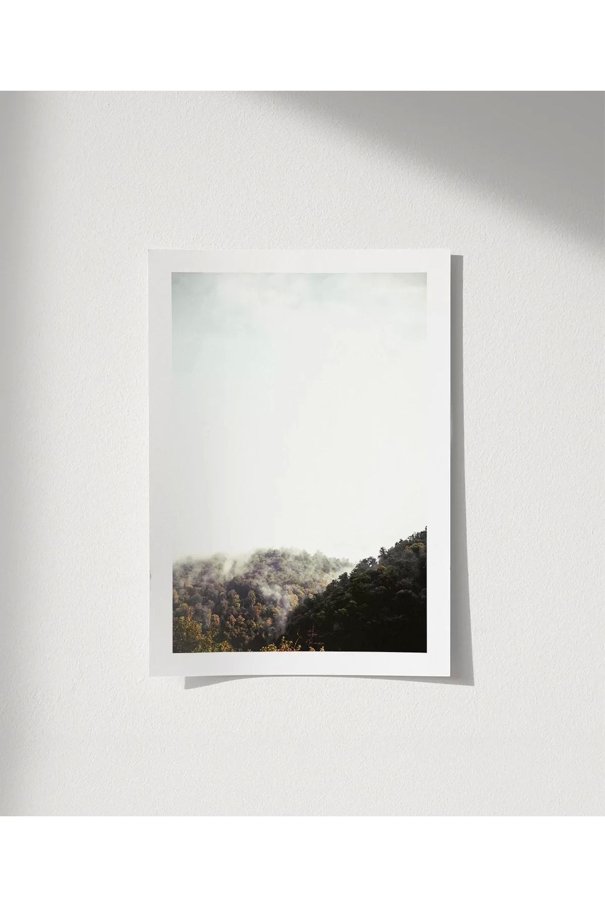 VOGLOO Çerçevesiz Poster Sislerin Ardındaki Orman