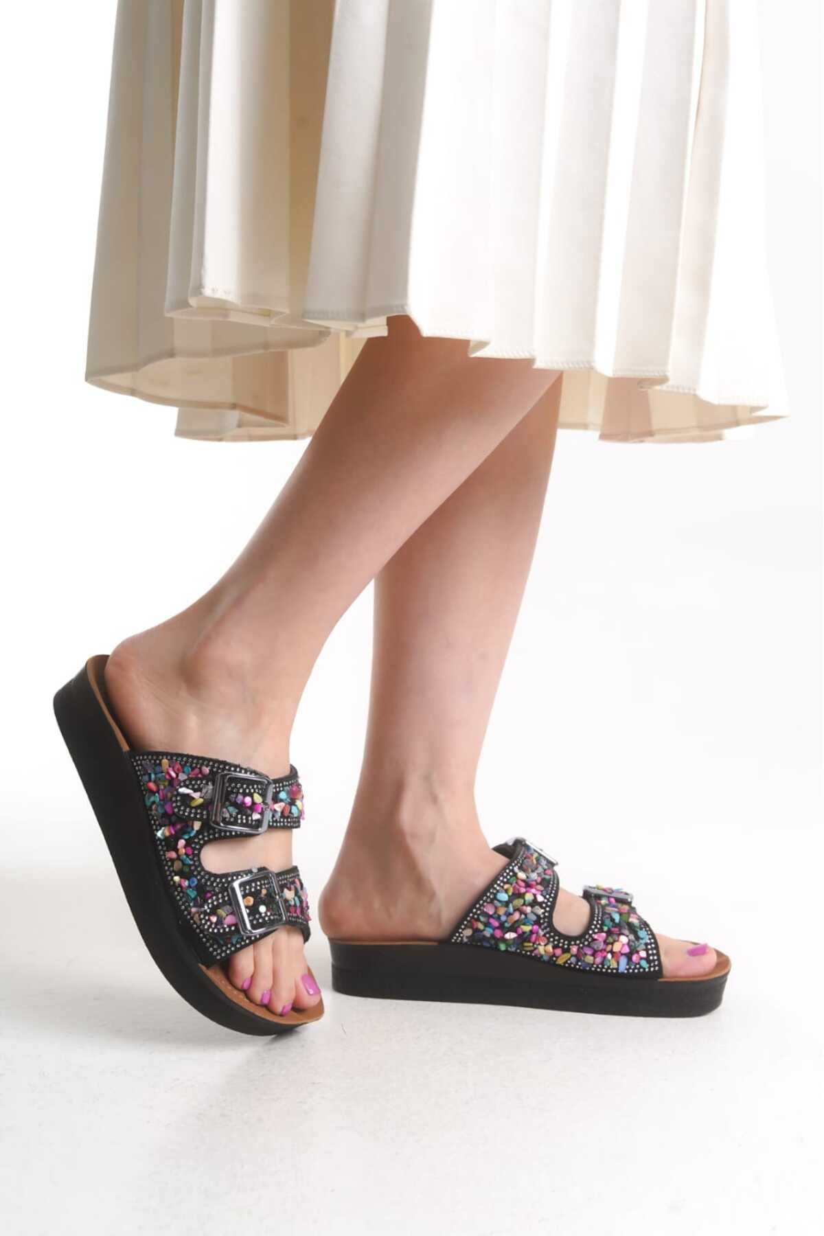 MODA ELYSİUM yazlık şık ve rahat ortapedik terlik