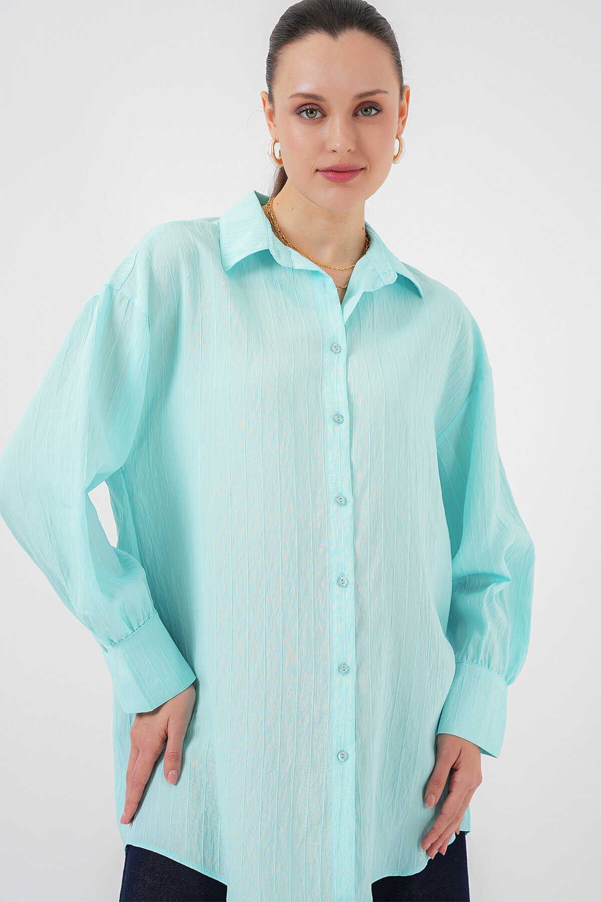 Bigdart-Πουκάμισο Big Dart ριγέ Oversize 4