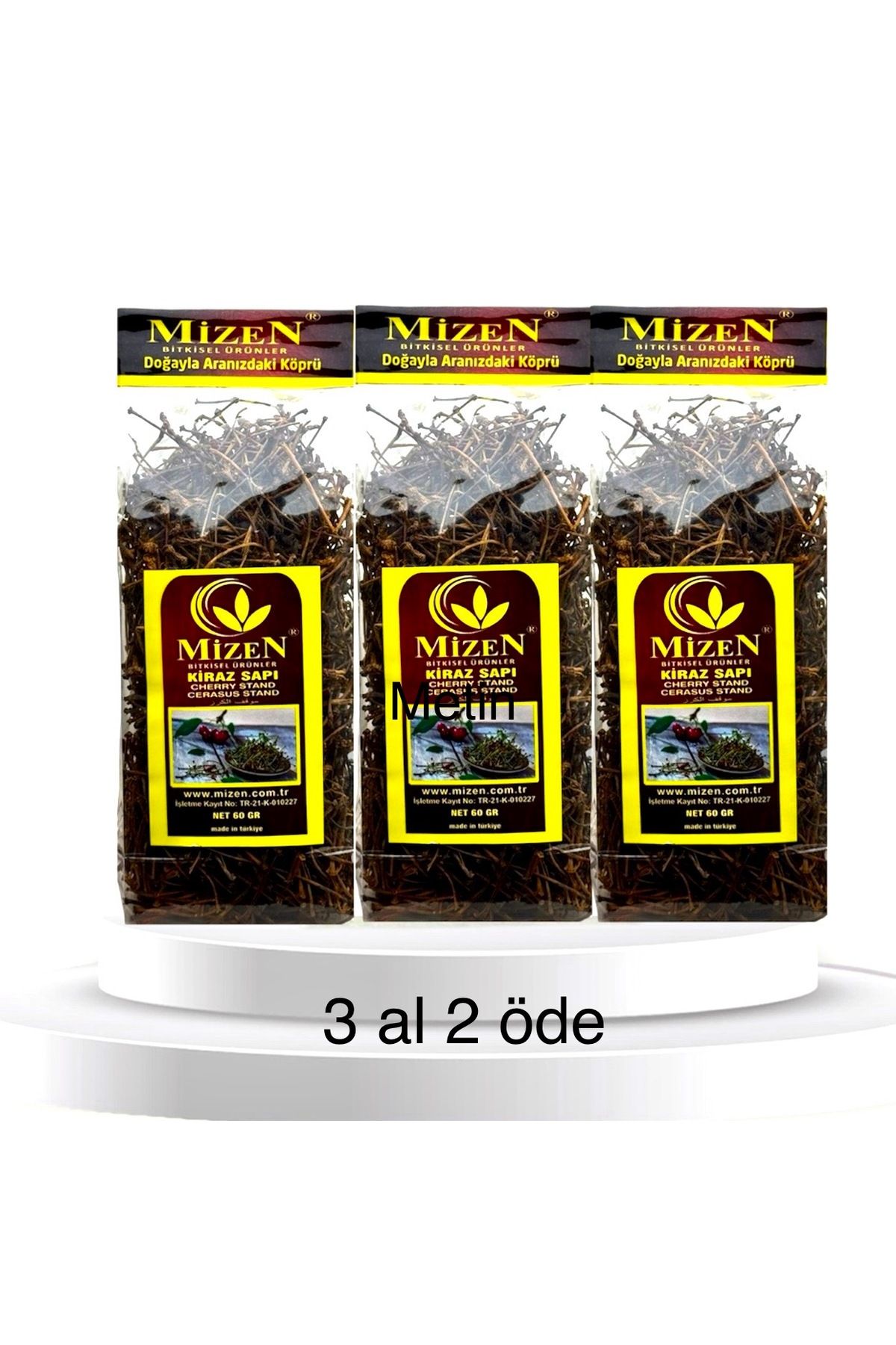 mizen Kiraz sapı 60 gr 2 adet