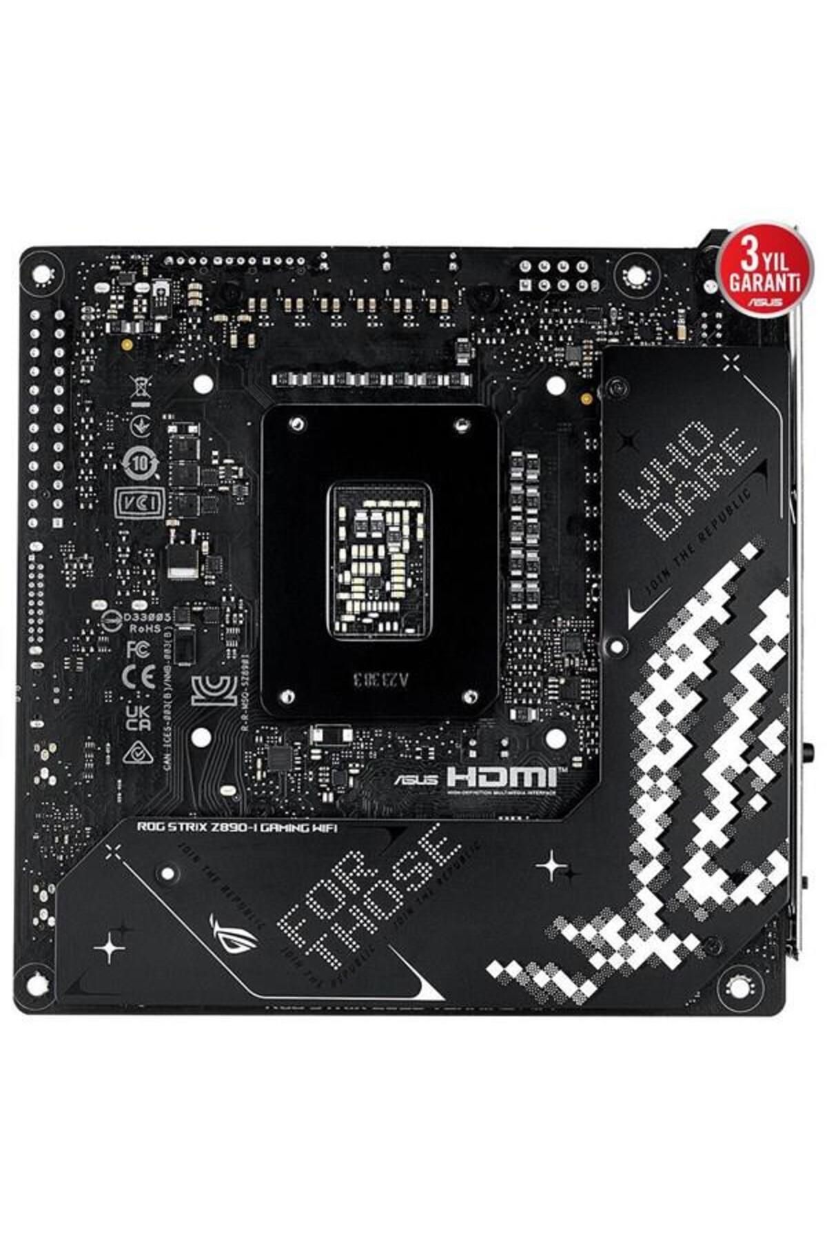 ASUS-Rog Strix Z890-I Gaming Wifi7 Ddr5 Hdmi-Dp Pcie 5.0 1851P Mitx 4