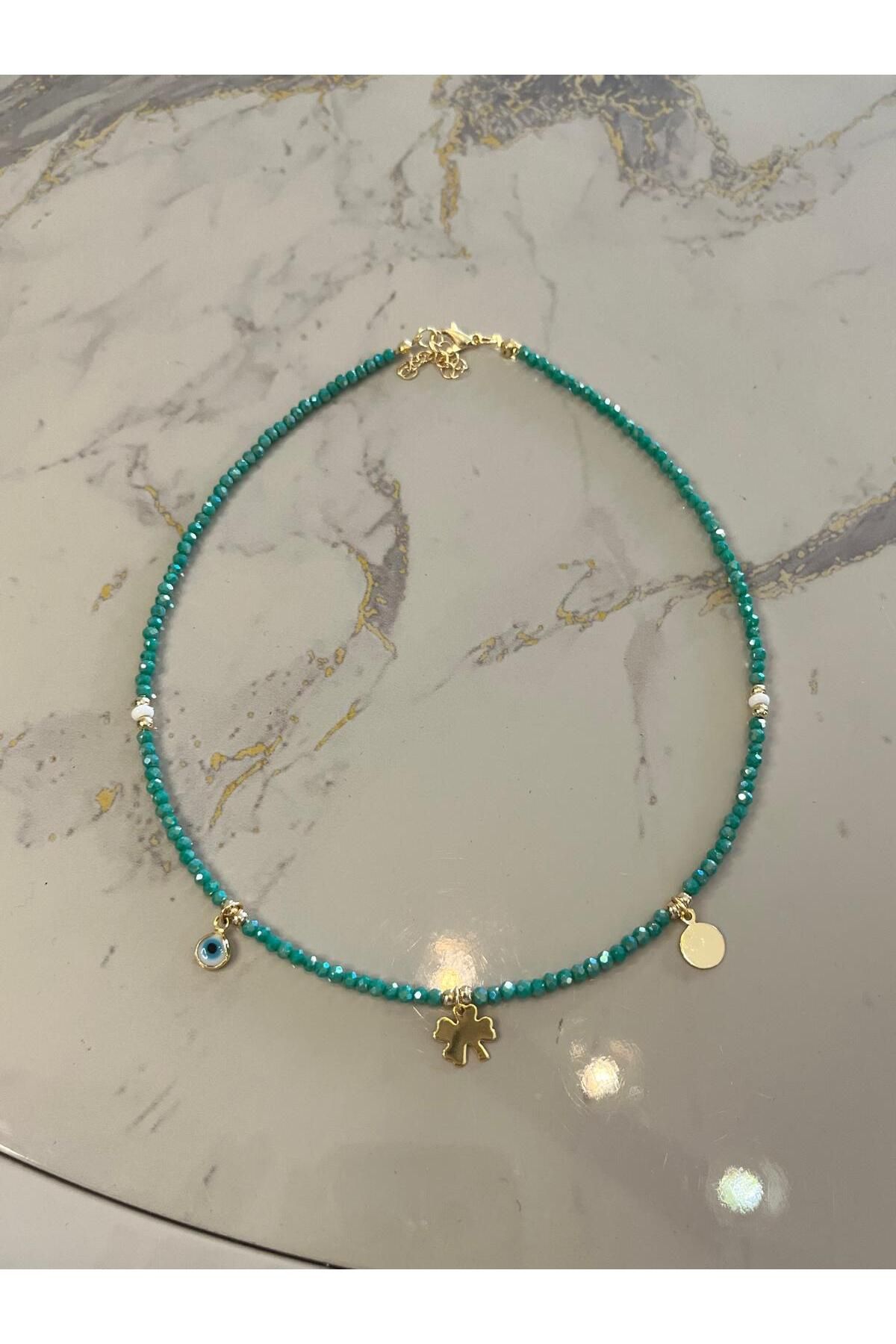 Miu Jewelry Yonca Boncuk Kolye