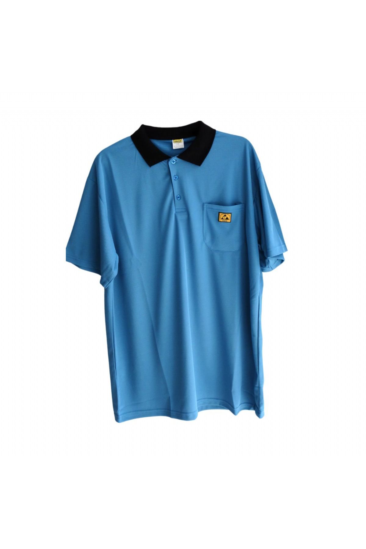 nonstat Antistatik Polyester Polo T-Shirt Mavi