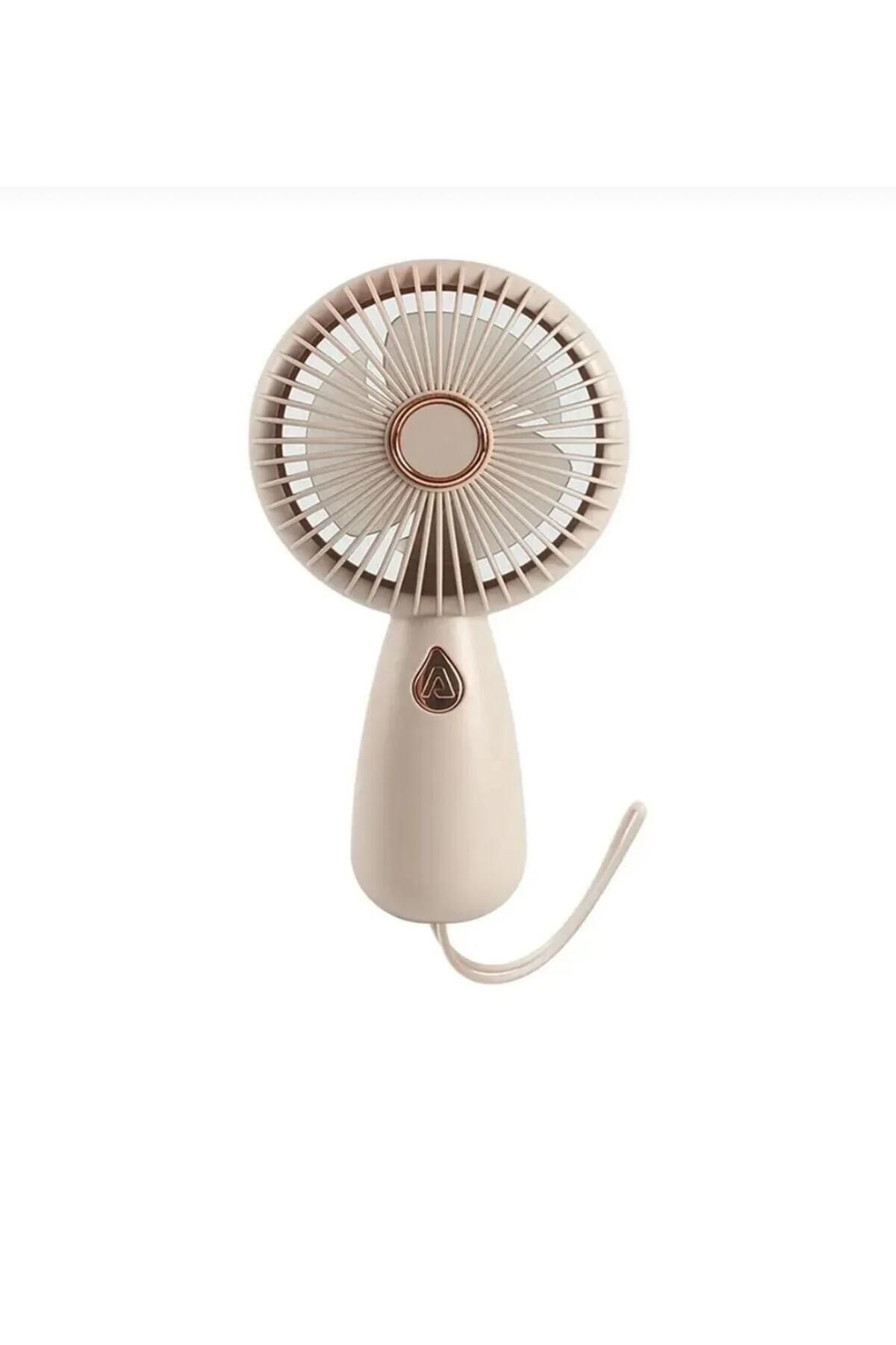LENSUN Mini Vantilatör Şarjlı Yüksek Fan Gücü Tutmalı Fan Mini Fan Vantilatör Işıklı Vantilatör
