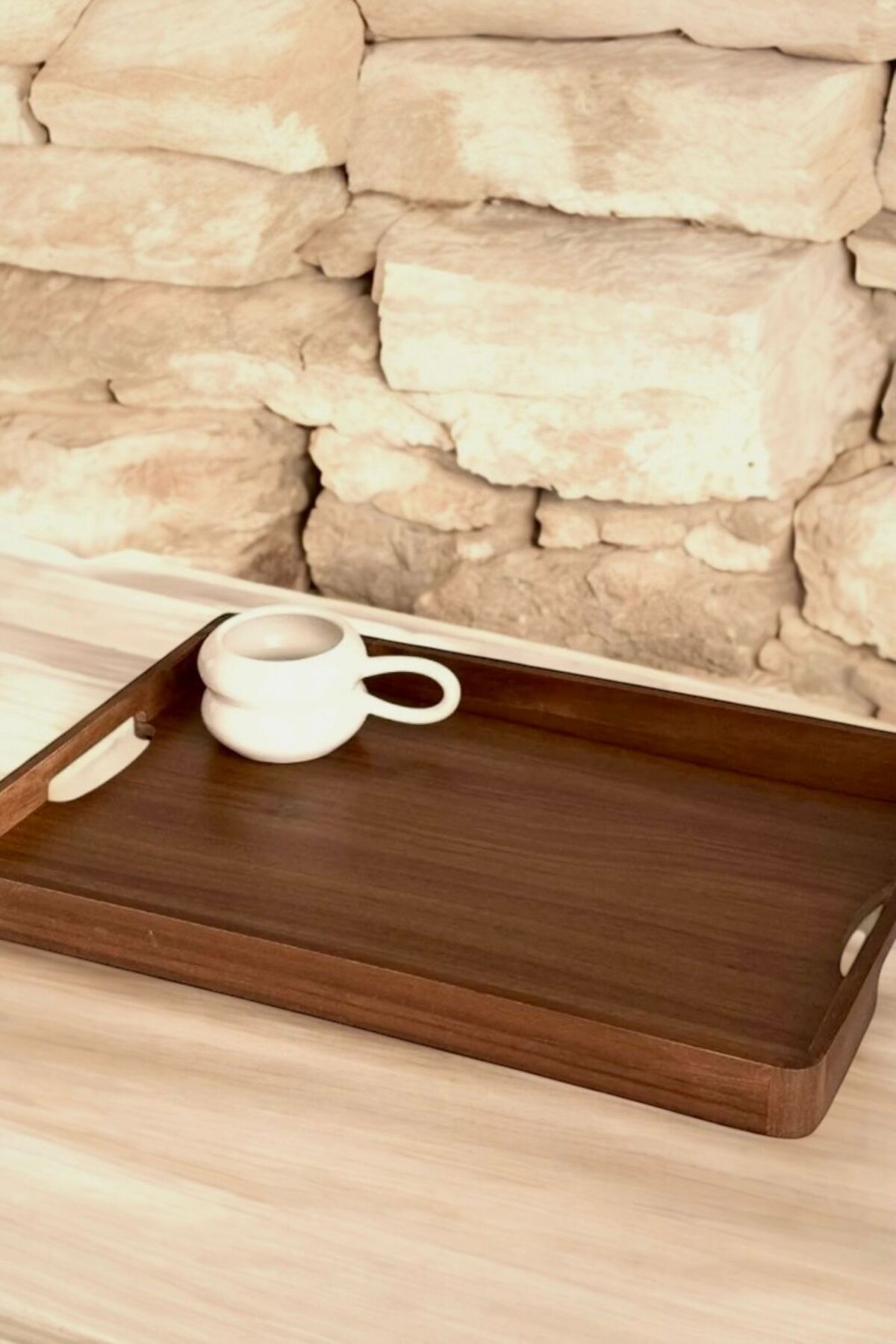 mightpera Akasya Ahşap Tepsi 45*32