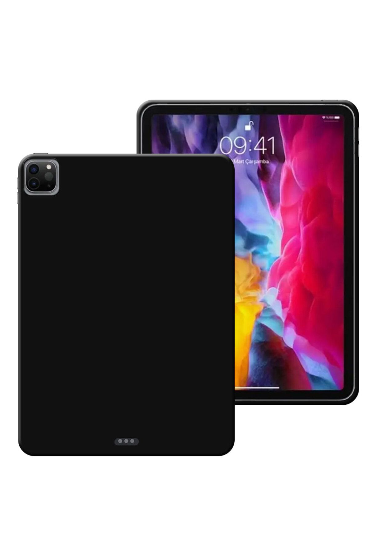 Tekamo Apple iPad Pro 12,9 inç 5. Nesil Uyumlu A2378 , A2461 , A2379 Rubber Yıkanabilir Silikon Kılıf