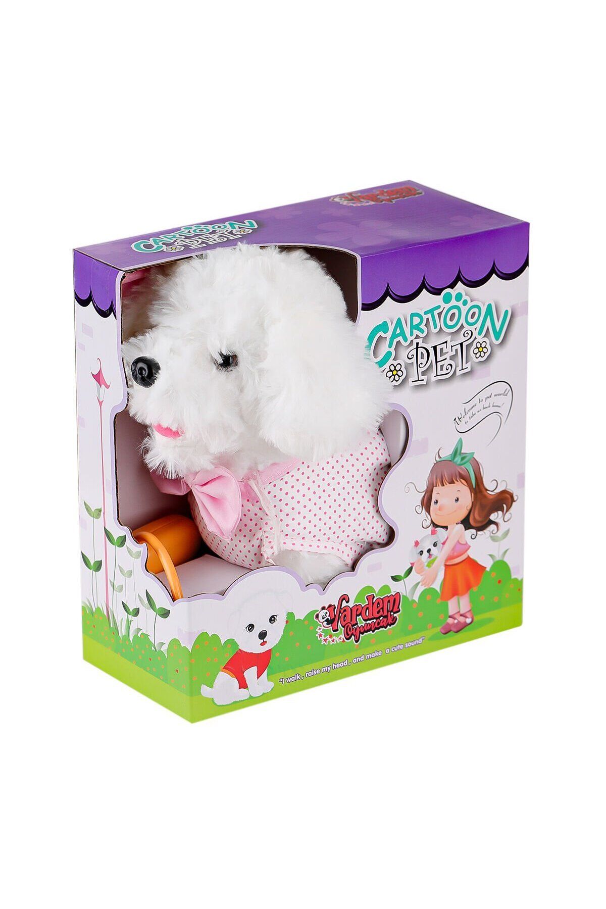 NillyToys PFT-B025 Yürüyen Tasmalı Peluş Köpek