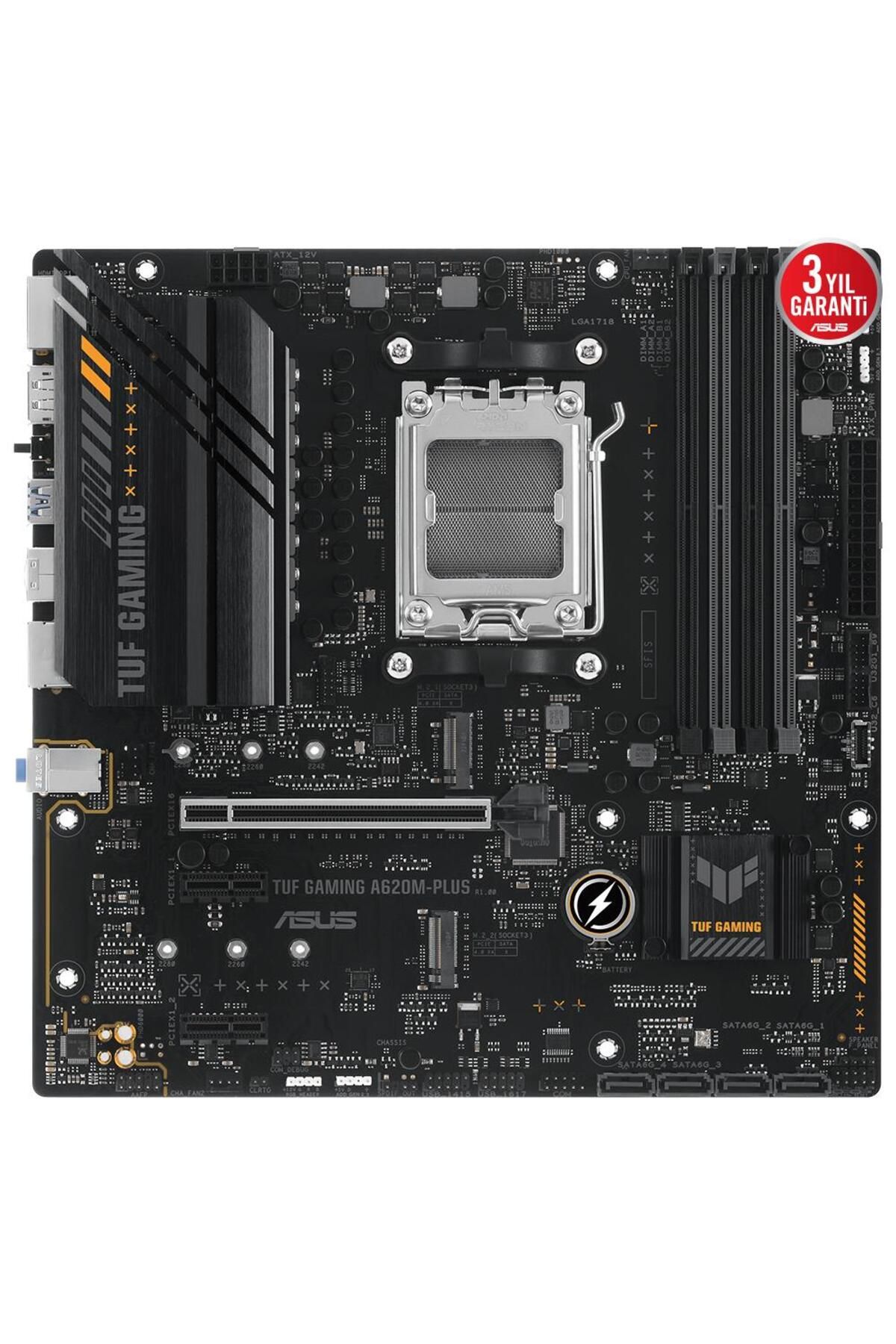 ASUS-TUF GAMING A620M-PLUS WIFI DDR5 HDMI M.2 MATX AM5 2