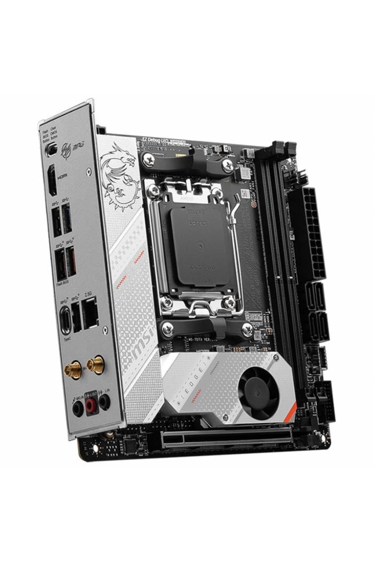 MSI-Mpg B650I Edge Wifi Ddr5 HDMI M.2 USB 3.2 Lan Wifi Mitx Am5 3