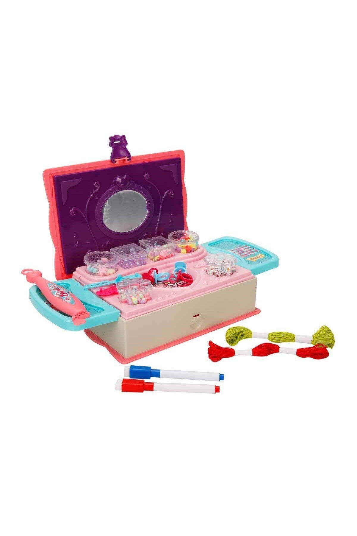 NillyToys 3662 Pretty Pinky 3'ü 1 Arada Boncuk Yapım Seti -Sunman