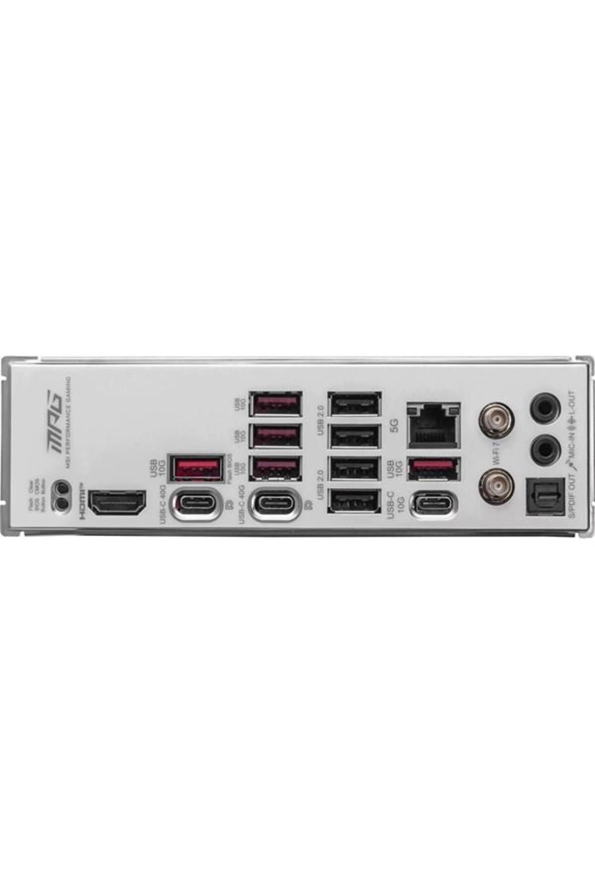MSI-MPG X870e EDGE TI WIFI7 DDR5 RGB HDMI-DP USBC PCIE 5.0 AM5 ATX 6