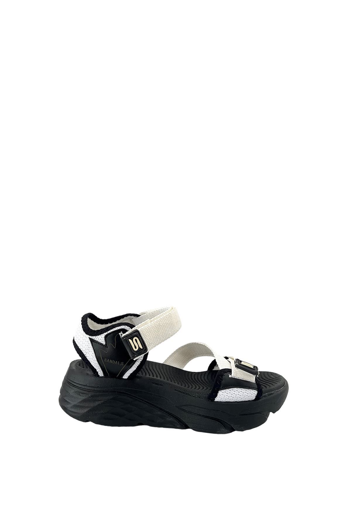 Saracshoes Kadın Bantlı Spor Sandalet Beyaz Energy