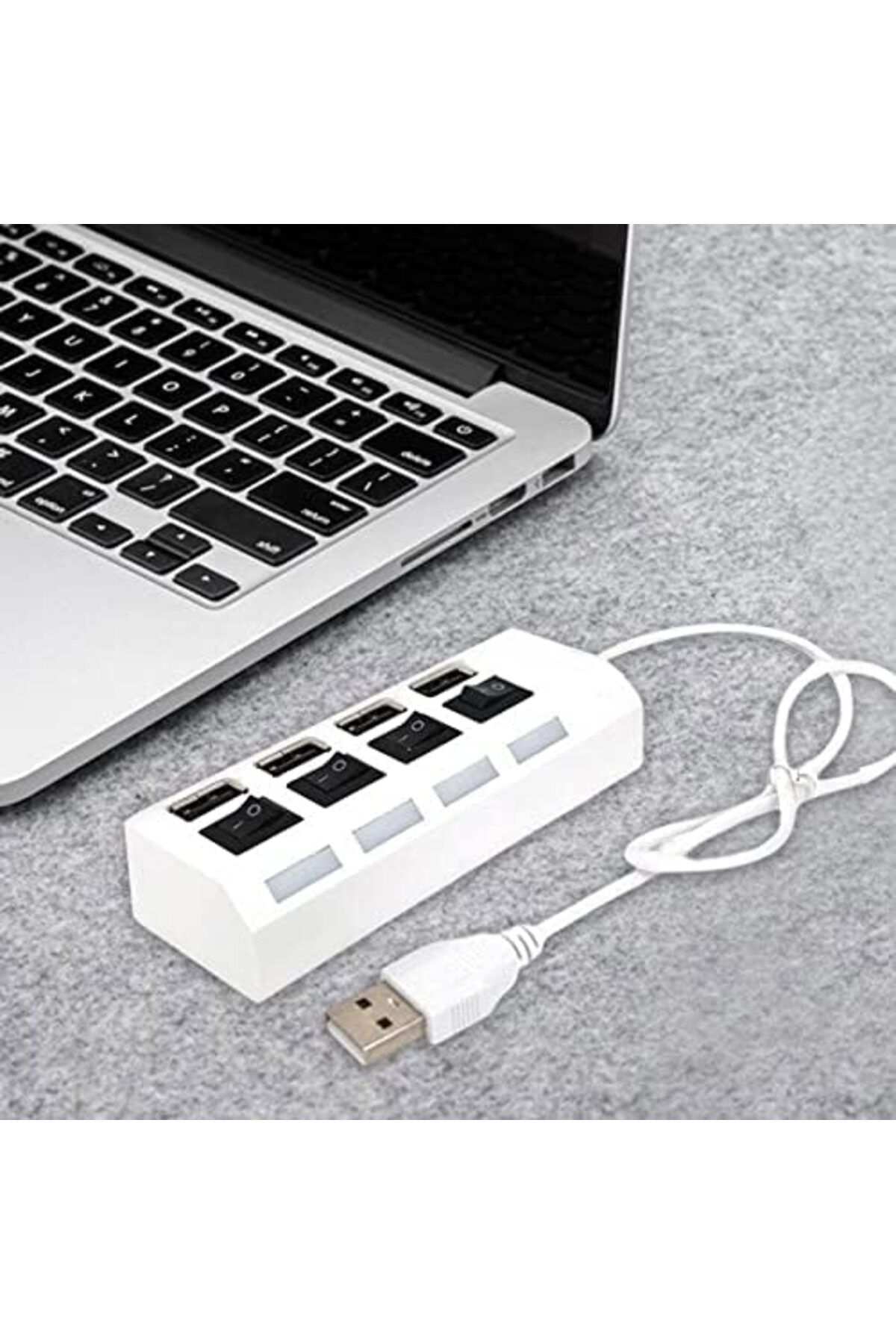 Others-Multi USB Port from Yiring Eve, 4-Port USB2.0 Splitter with Individual Switch - Multi-port Expander 4