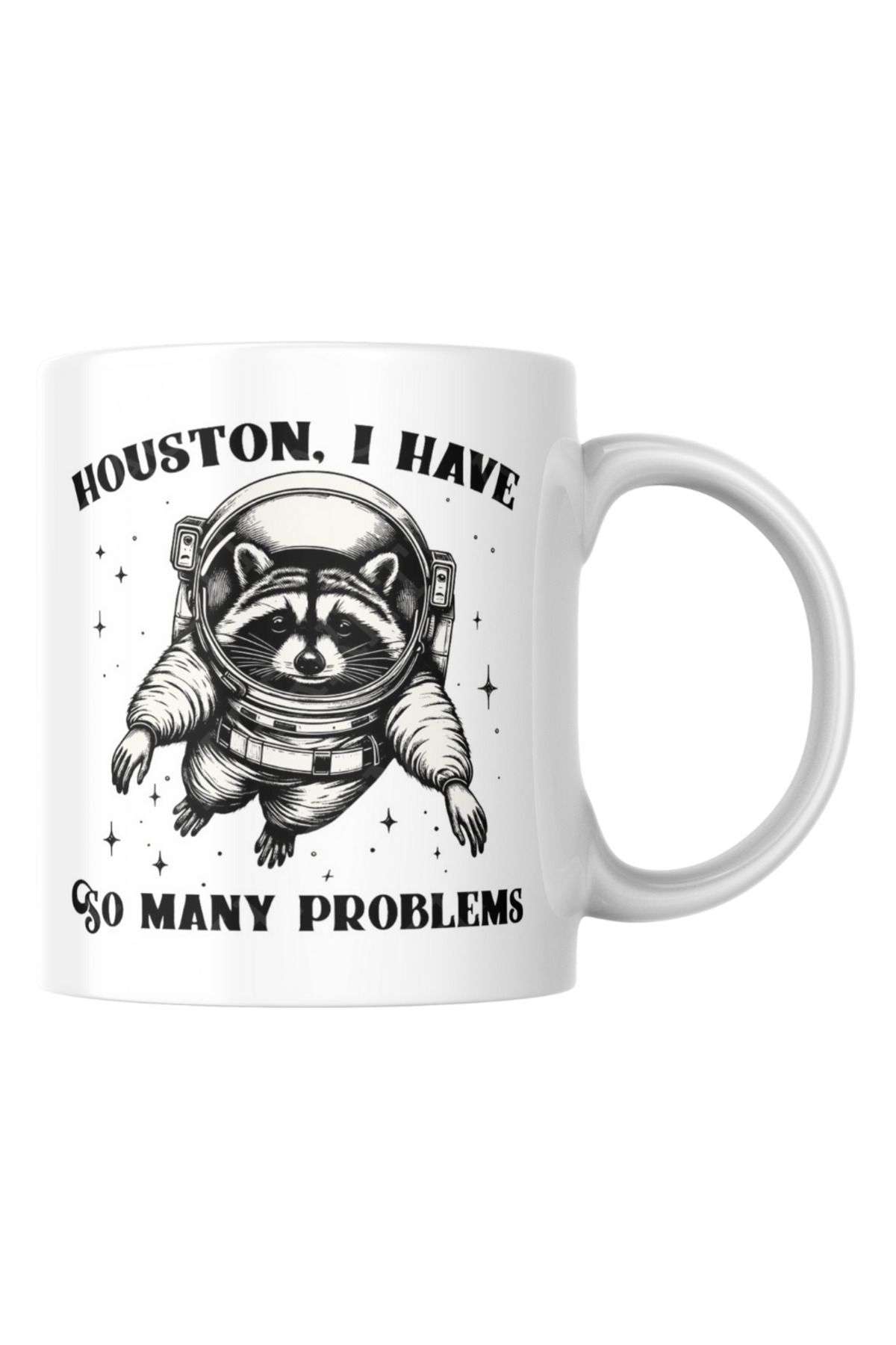 TakeTshirt Komik Yazılı Kupa Bardak Houston I Have So Many Problems Hediyelik Çay Kahve Kupası Coffee Mug