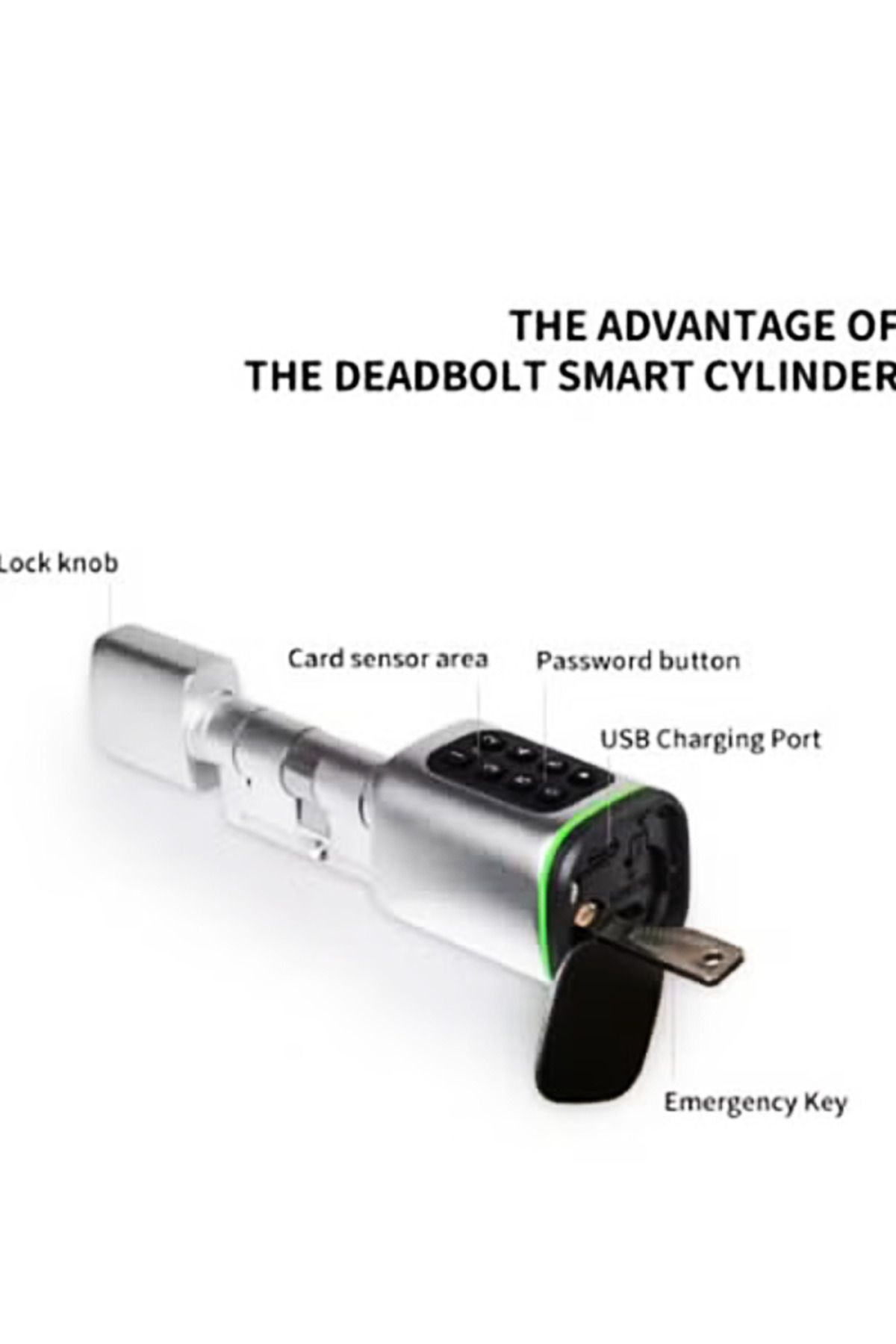 DarTech-Dartek Smart Lock 4-Way Keypad Style Fits Any Door, Global Version, Secure Home System_Silver 5