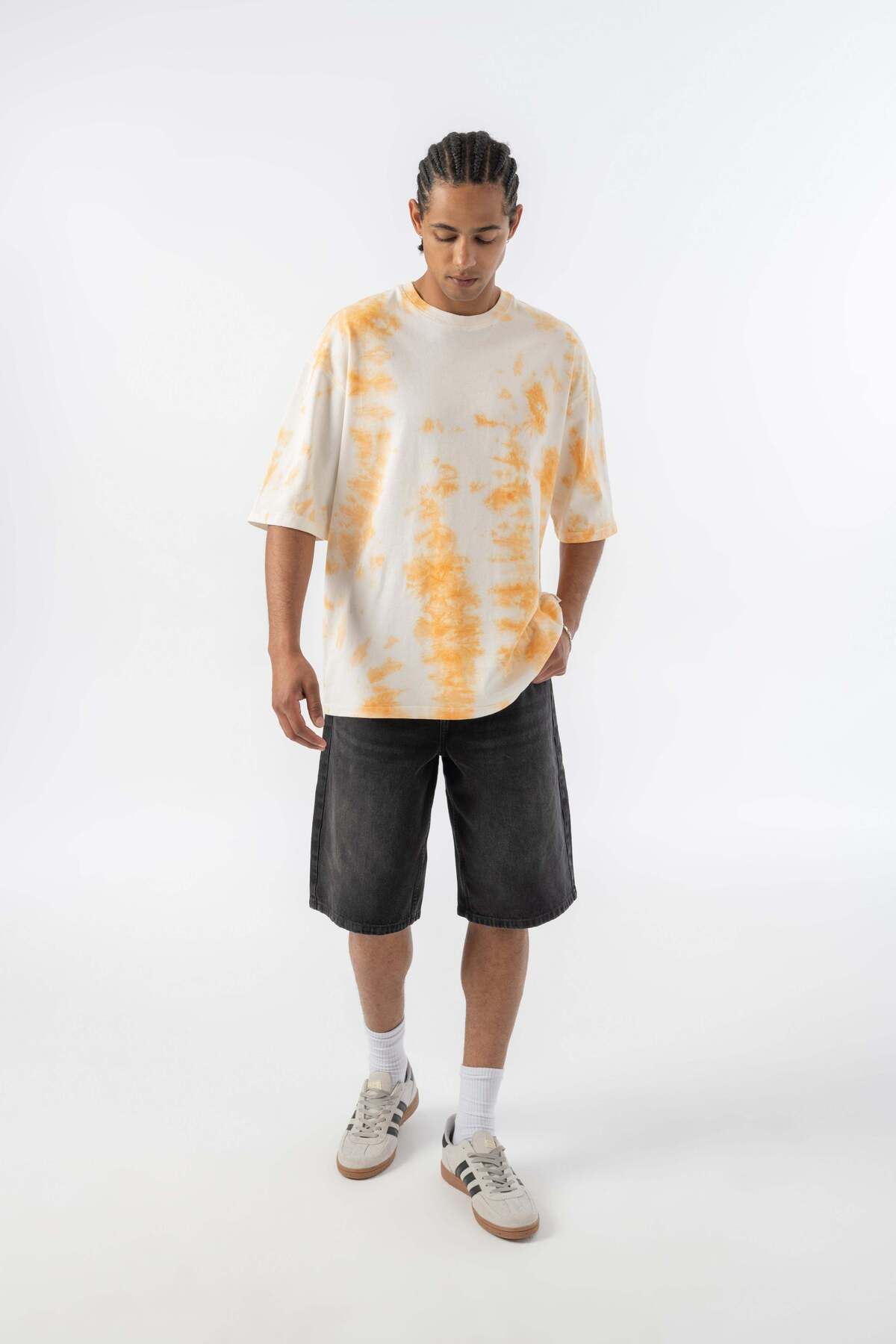 jaceyjace Batik Oversize T-shirt - Oranj