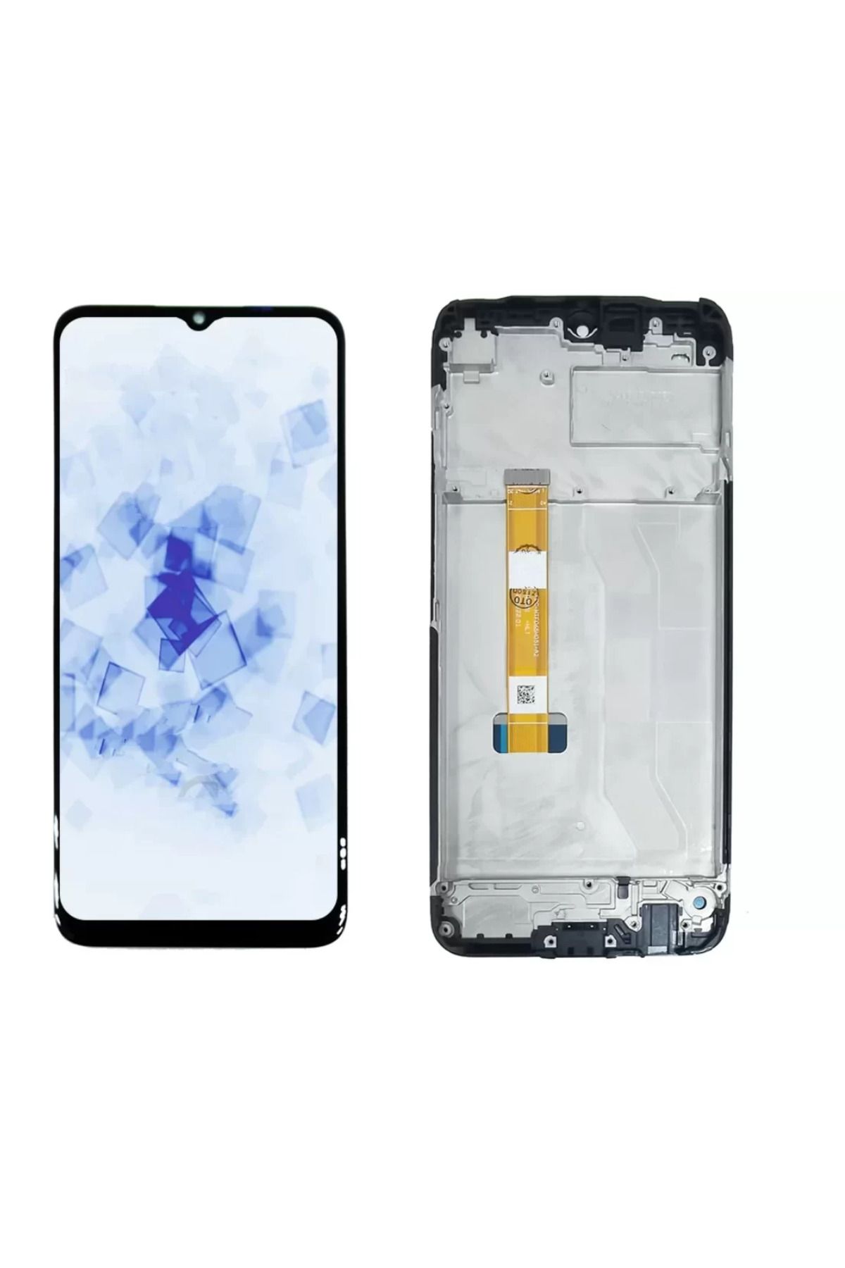 realme C15 Çıtalı Lcd Dokunmatik Ekran RMX2180