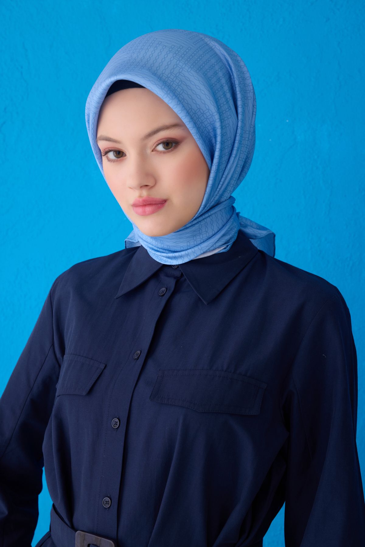 Belli BELLİ SAF İPEK EŞARP 4104D (TWİLL)-54