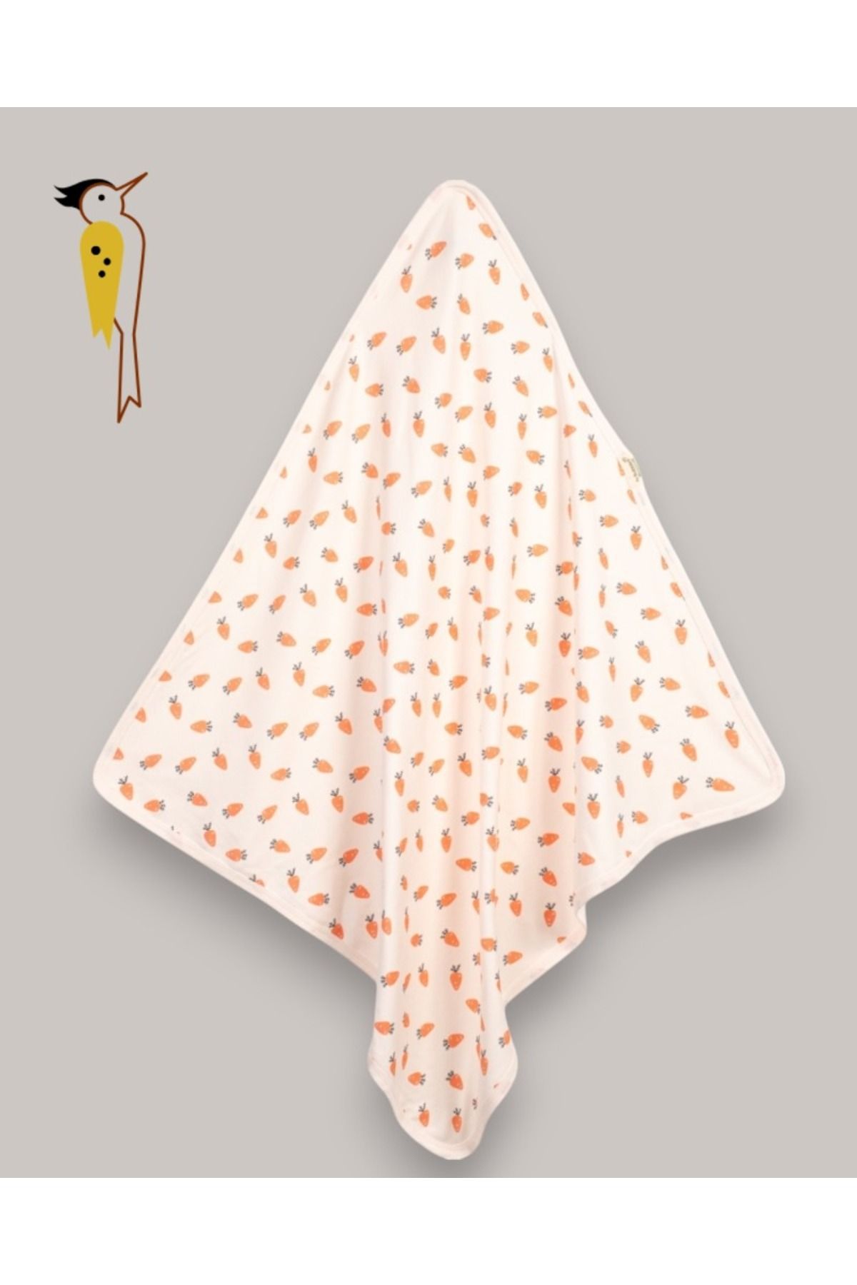 MINNOOSH BABY Baskılı Çift Kat Penye Bebek Örtüsü - Unisex - (%100 PAMUK)