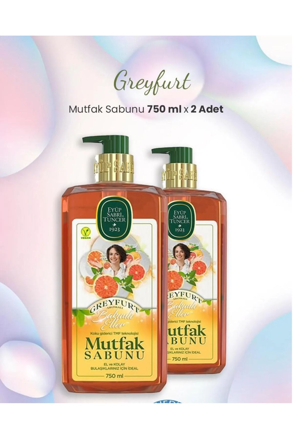Eyüp Sabri Tuncer EYÜP SABRİ TUNCER GREYFURT MUTFAK SABUNU 750 ML X 2