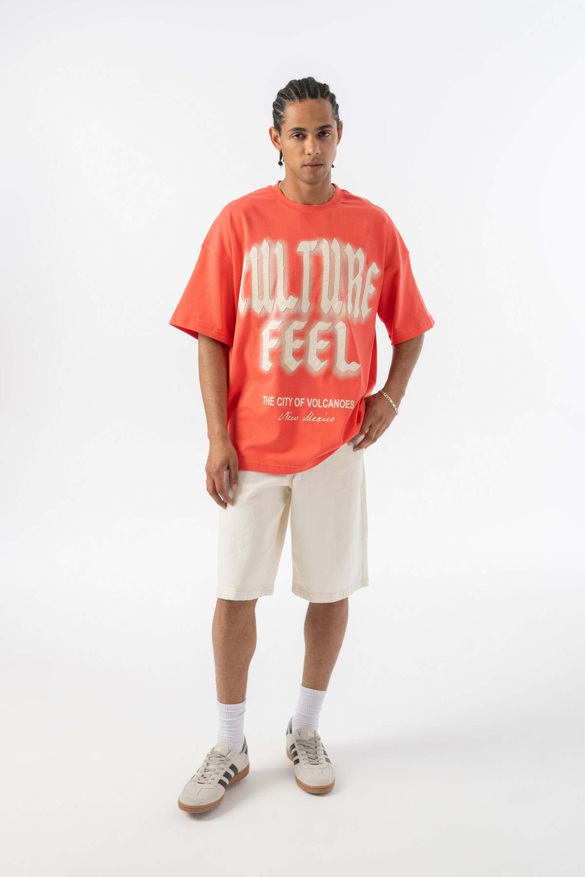 jaceyjace Culture Feel Oversize T-shirt - Nar