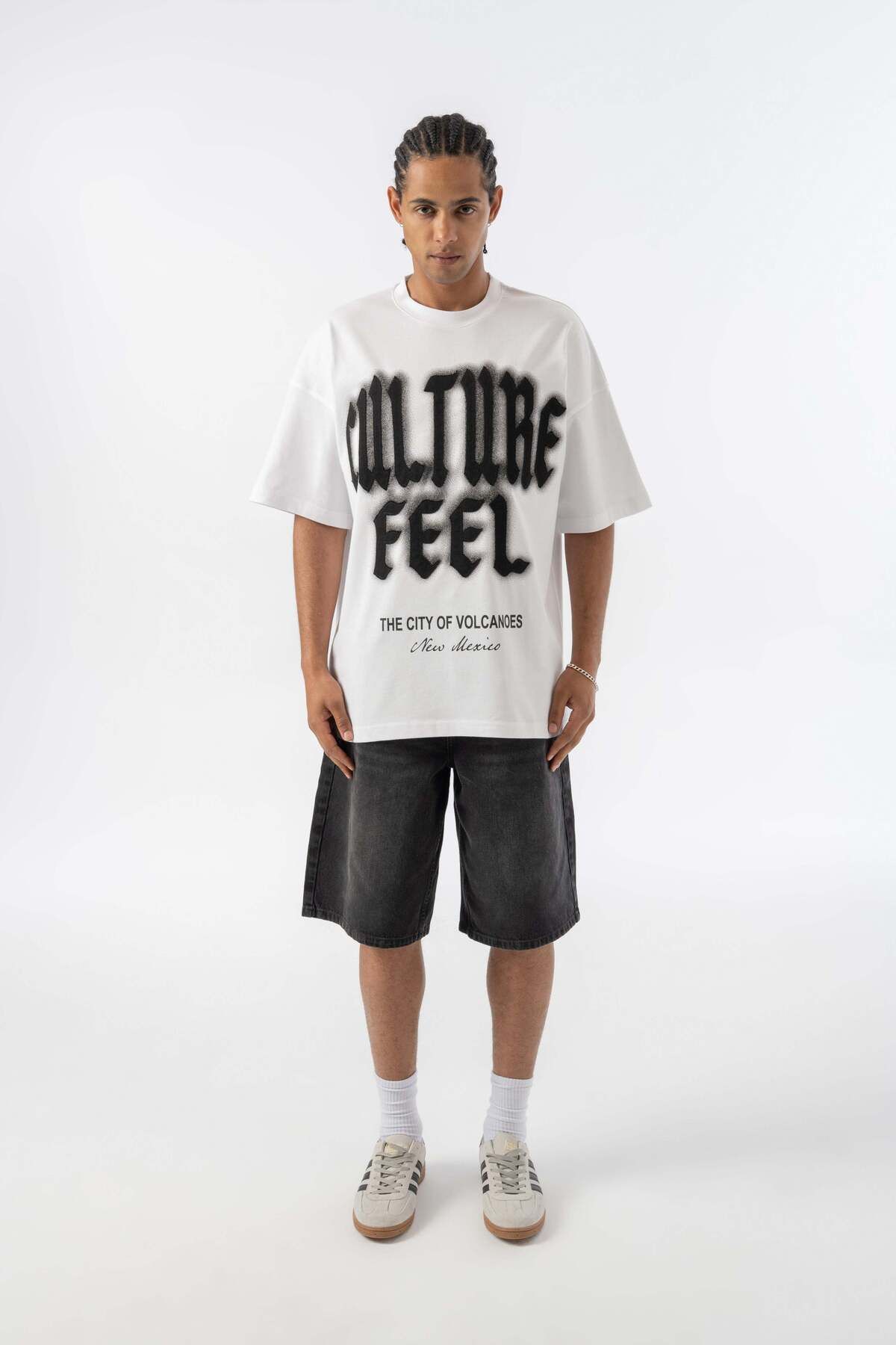 jaceyjace Culture Feel Oversize T-shirt - Beyaz