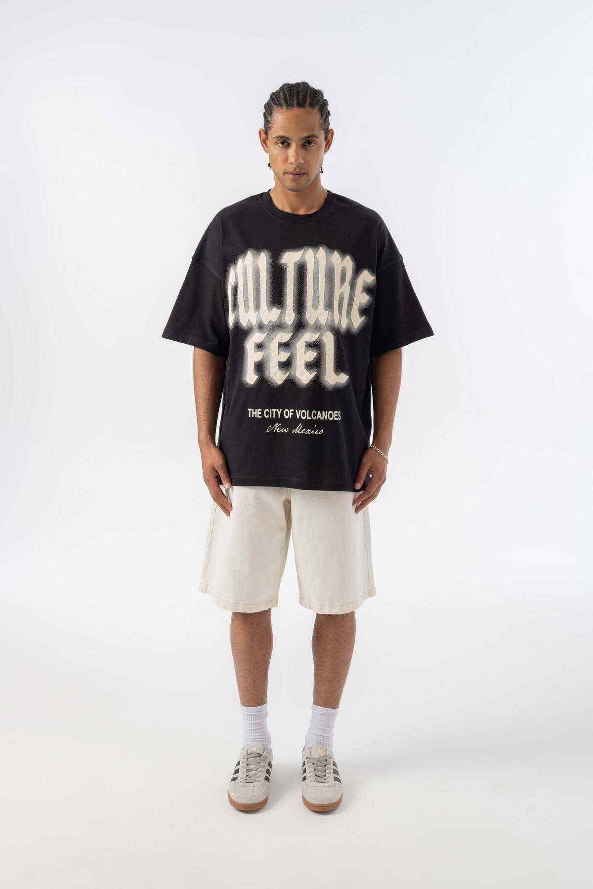 jaceyjace Culture Feel Oversize T-shirt - Siyah