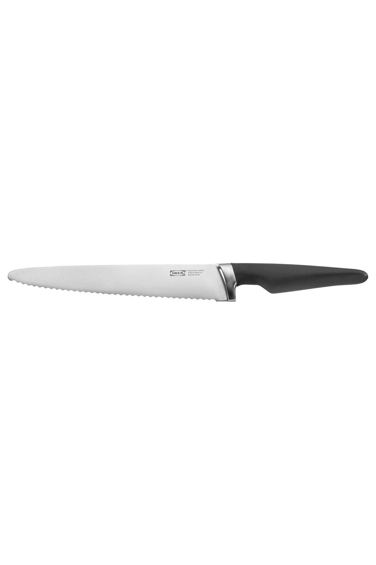 IKEA Vörda Ekmek Bıçağı Paslanmaz Çelik-Siyah 23 Cm
