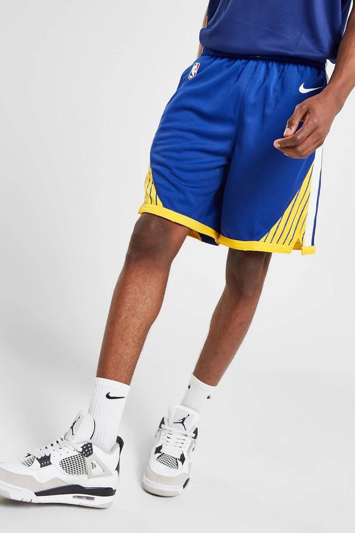 Nike Golden State Warriors Icon Edition Swingman Men's NBA Shorts Erkek Basketbol Şortu Mavi