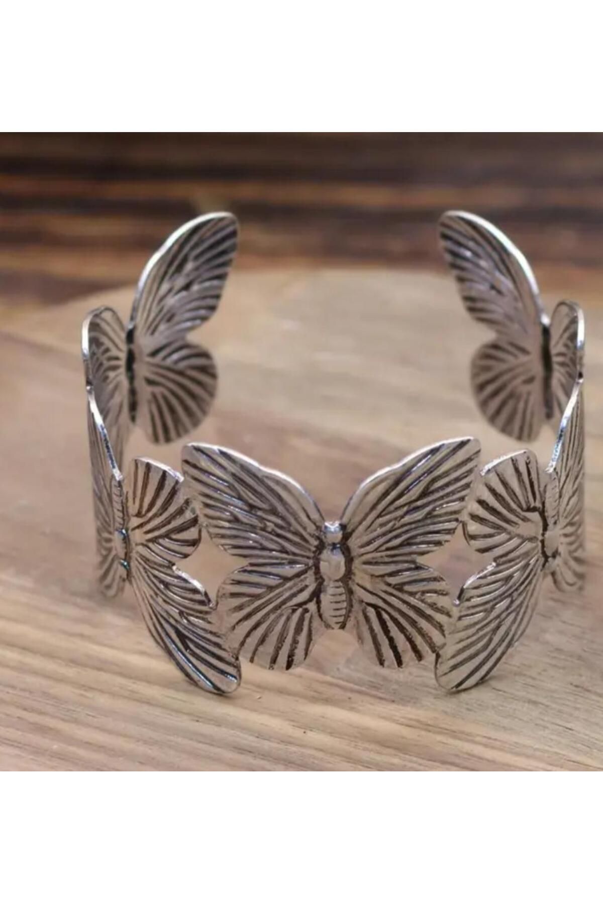 YEBİİ ohem Tarzı Çiçek Şeklinde Açık Manşet Bilezik, Vintage Metal Bilezik, Moda Günlük Kullanım Aksesuarı