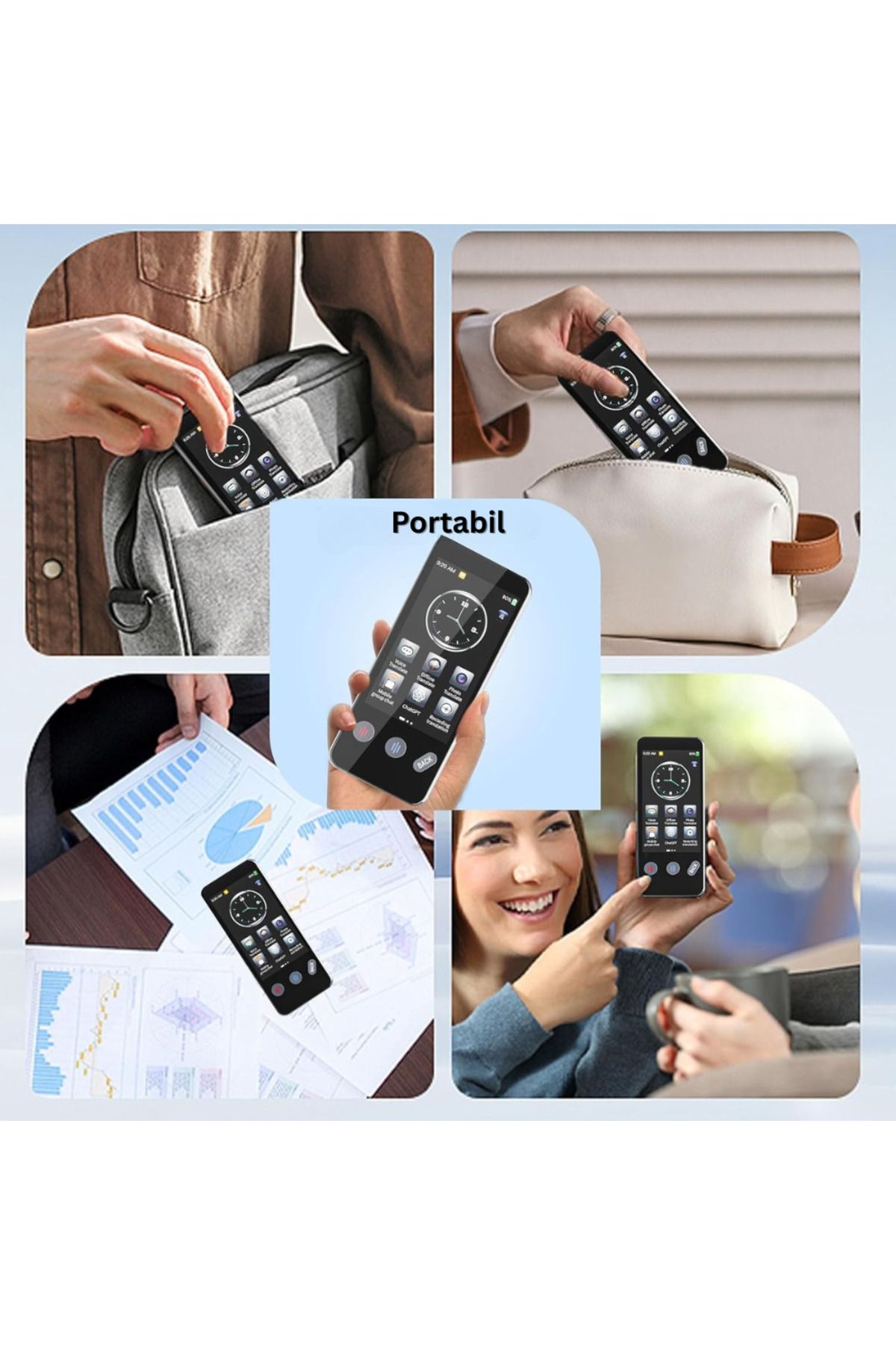 Velixo-Smart Translator, 3.4" Screen, 5MP, WiFi, BT, AI ChatGPT, 143 Lang Voice, 19 Offline, Photo/Text 8