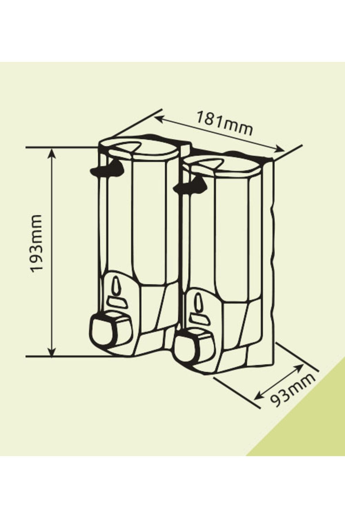 Xinda-Zyq138sk Dozator de săpun lichid și șampon 2 bucăți cromat 380 ml 2
