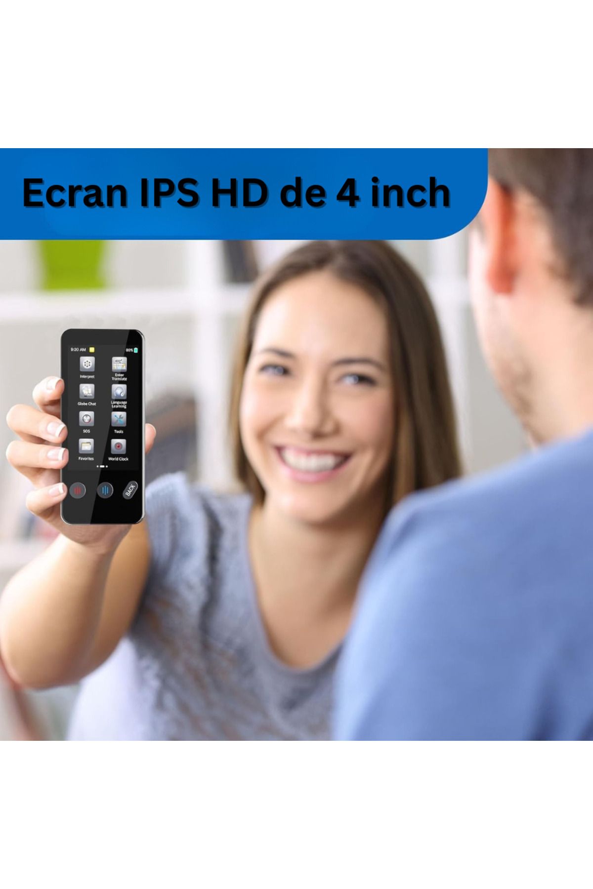 Velixo-Smart Translator, 3.4" Screen, 5MP, WiFi, BT, AI ChatGPT, 143 Lang Voice, 19 Offline, Photo/Text 7