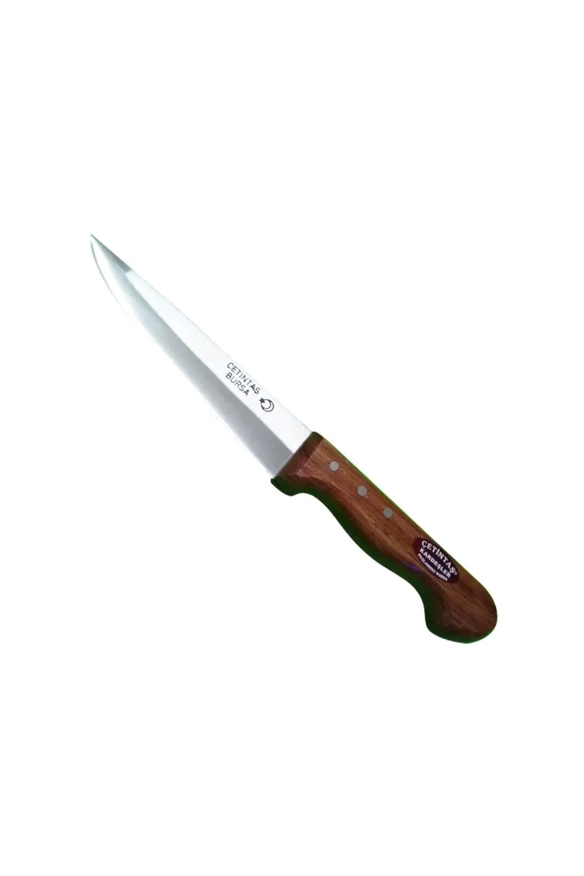 ShopNova Bursa Kurban Ve Kasap Bıçağı No:2, 16 Cm, Ahşap Gül Sap