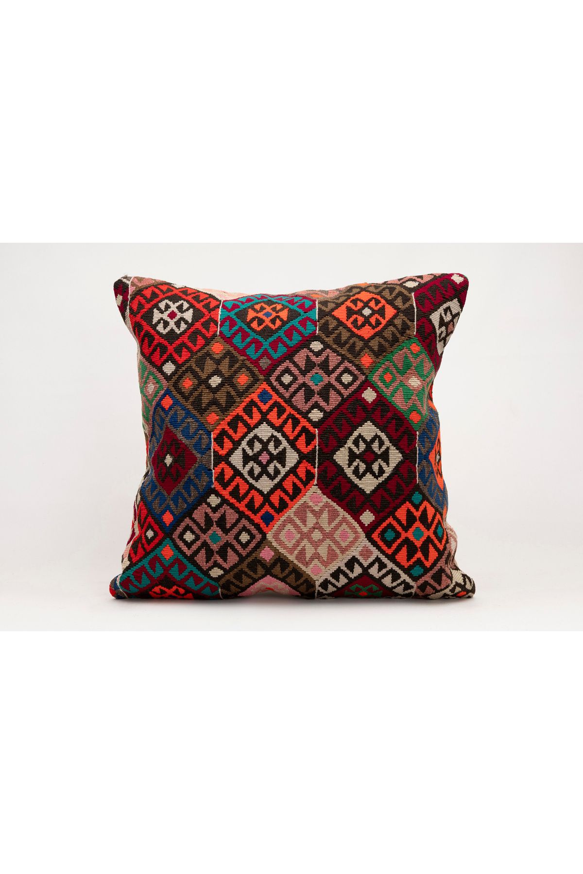 Kilim Whole Sale El Yapımı Kilim'den Yapılmış Yastık Kırlent Kılıfı, 50x50 cm