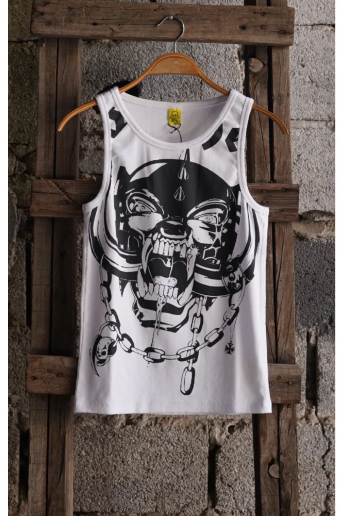 Overdrive Motörhead Tank Beyaz Atlet
