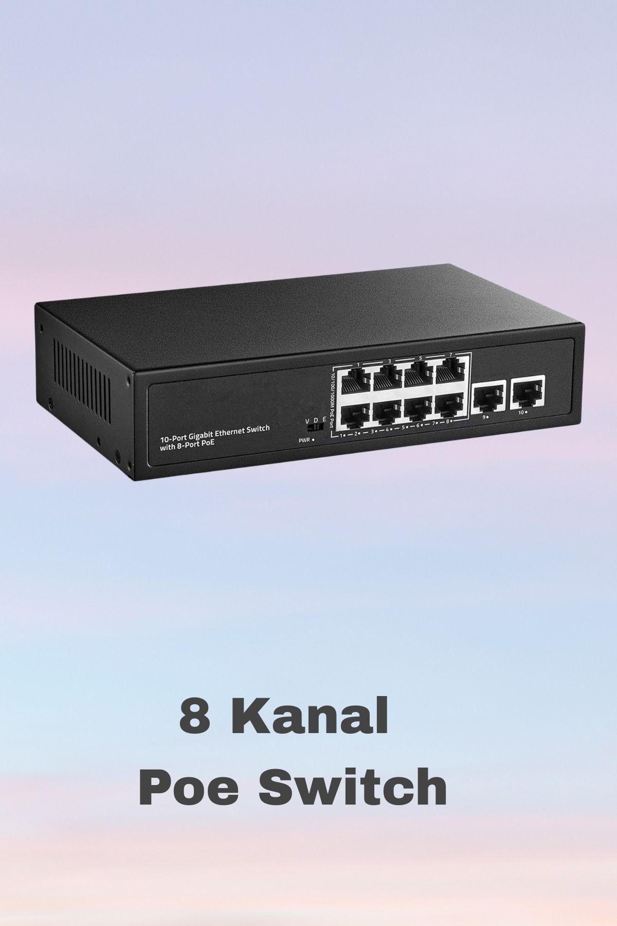 Fabius 8+2 Port 10/100 125W Poe Switch