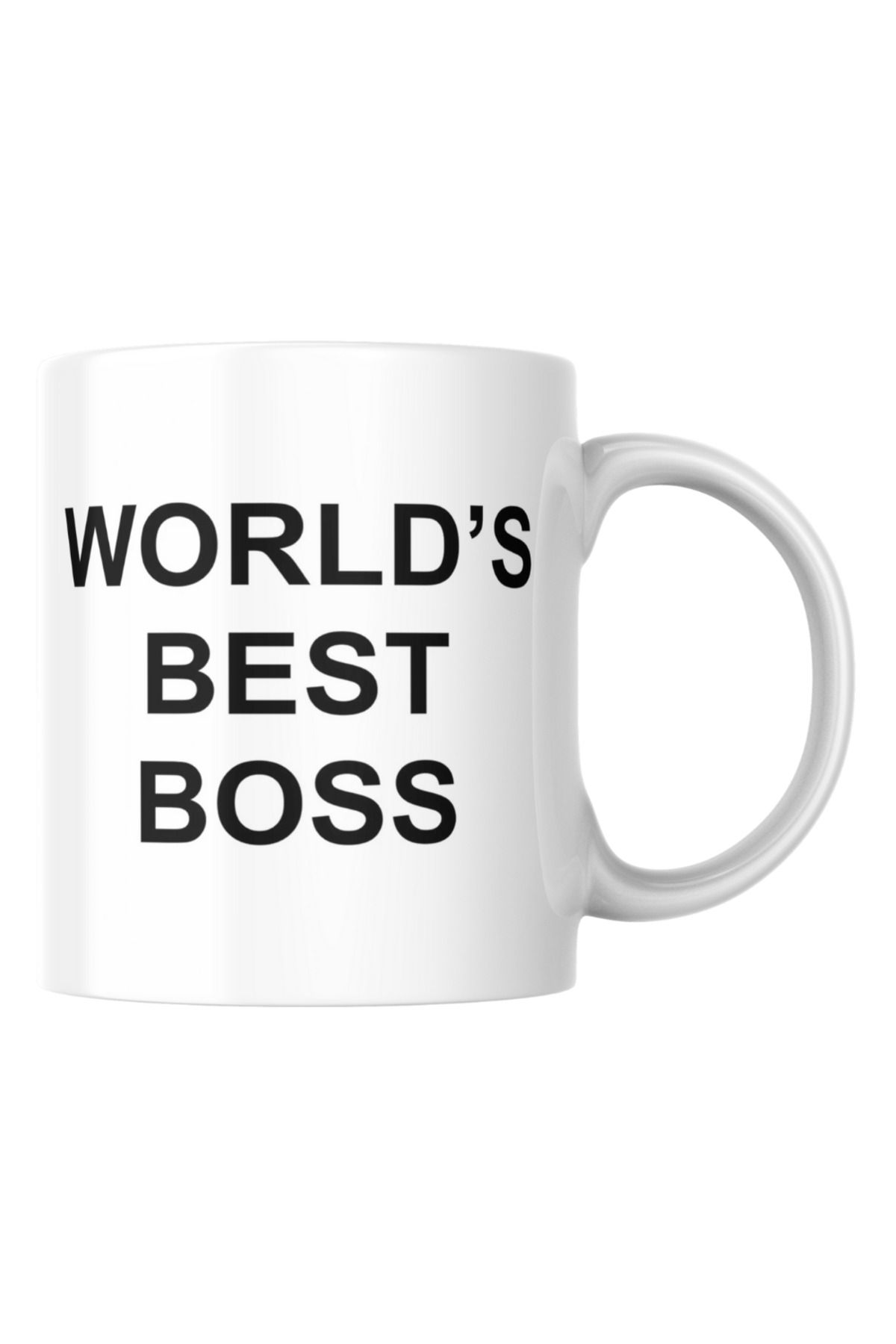 TakeTshirt World's Best Boss Baskılı Kupa Bardak Hediyelik Çay Kahve Kupası Coffee Mug