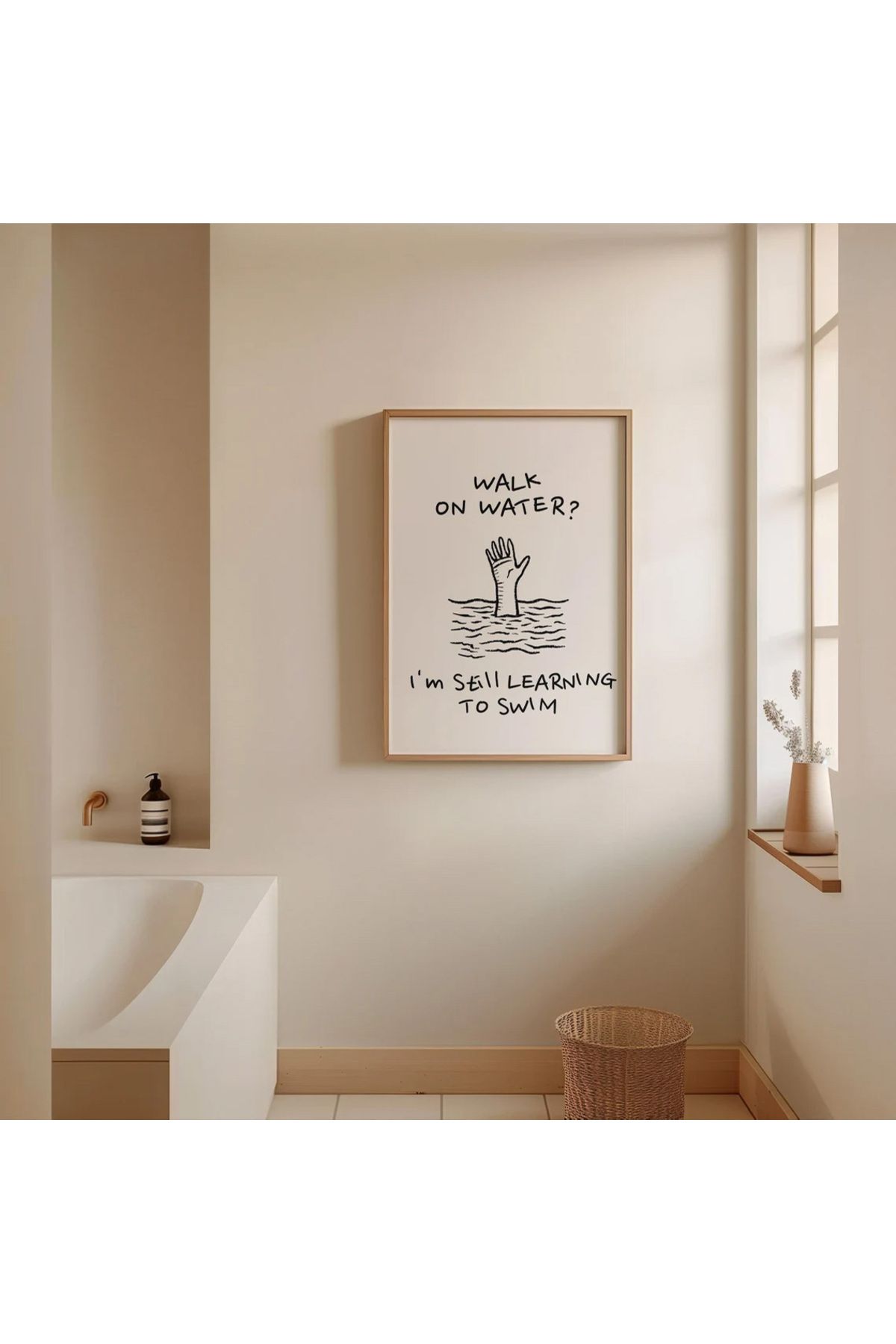 Dekorsiahome Tek Parça Ahşap Çerçeveli Oturma Odası Salon Mutfak Tablo TK0574