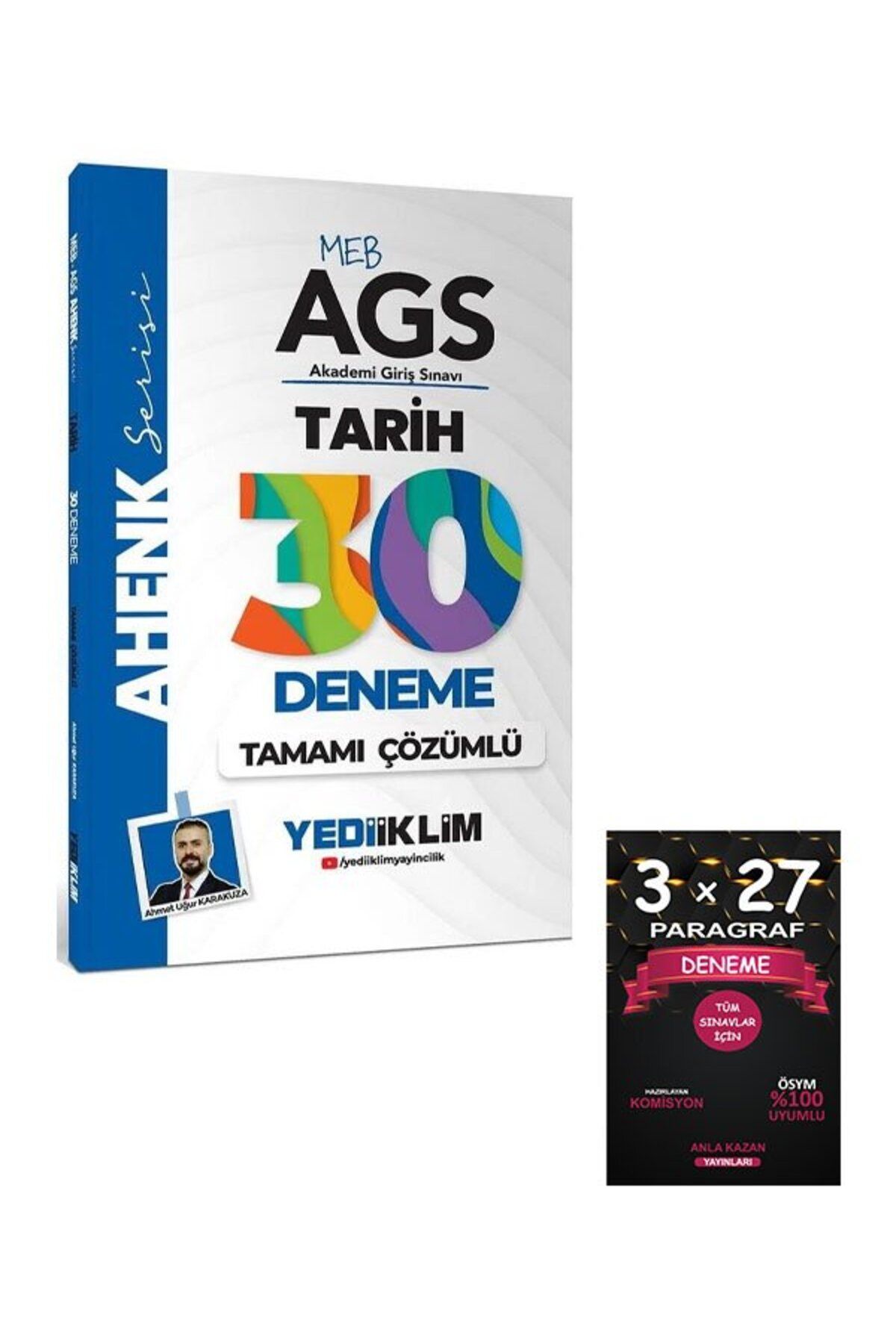 Anla Kazan Yayınları Yediiklim MEB-AGS Tarih 30 Deneme Çözümlü Ahenk Serisi+AnlaKAzan PAragraf