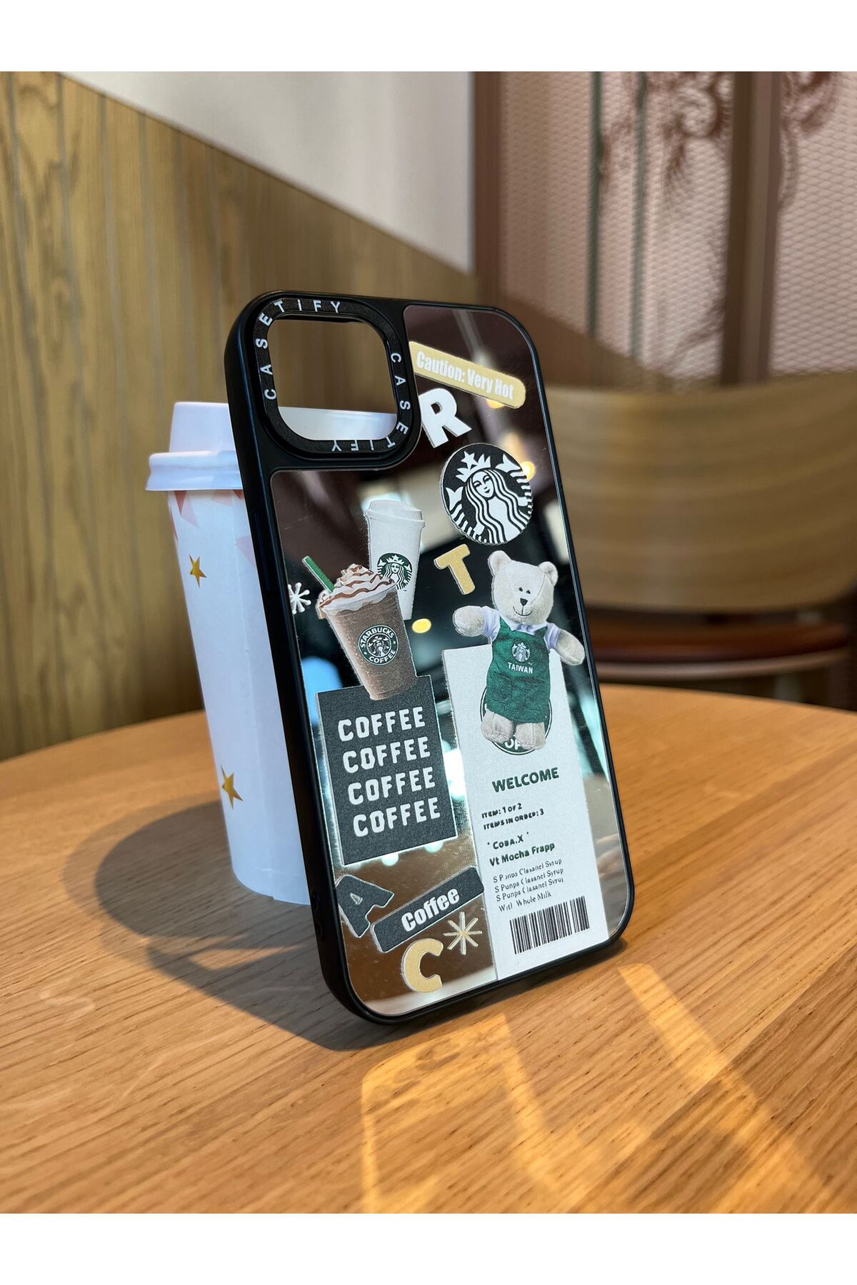 Serena Company iPhone 13 Uyumlu Ayna Efektli Desenli Telefon Kılıfı