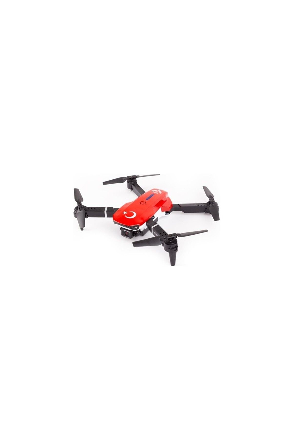 Yıldız İHA İlk Dronum, Katlanır Çift Kameralı Tek Tuşla Iniş Kalkış Başlangıç Drone Modeli (KIRMIZI)