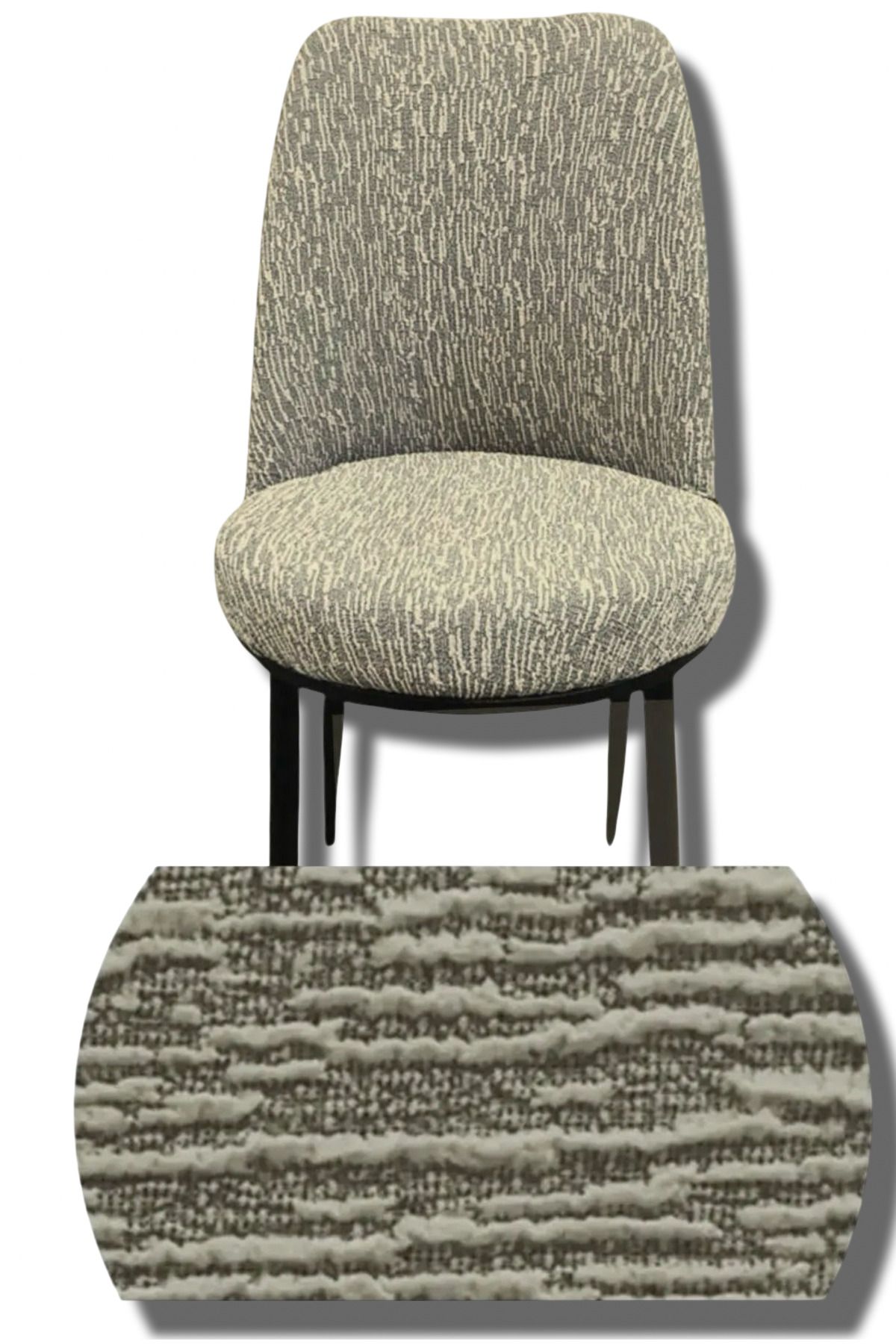 Muensu 6 Adet Oval, Yuvarlak Sandalye Örtüsü One Size 0001