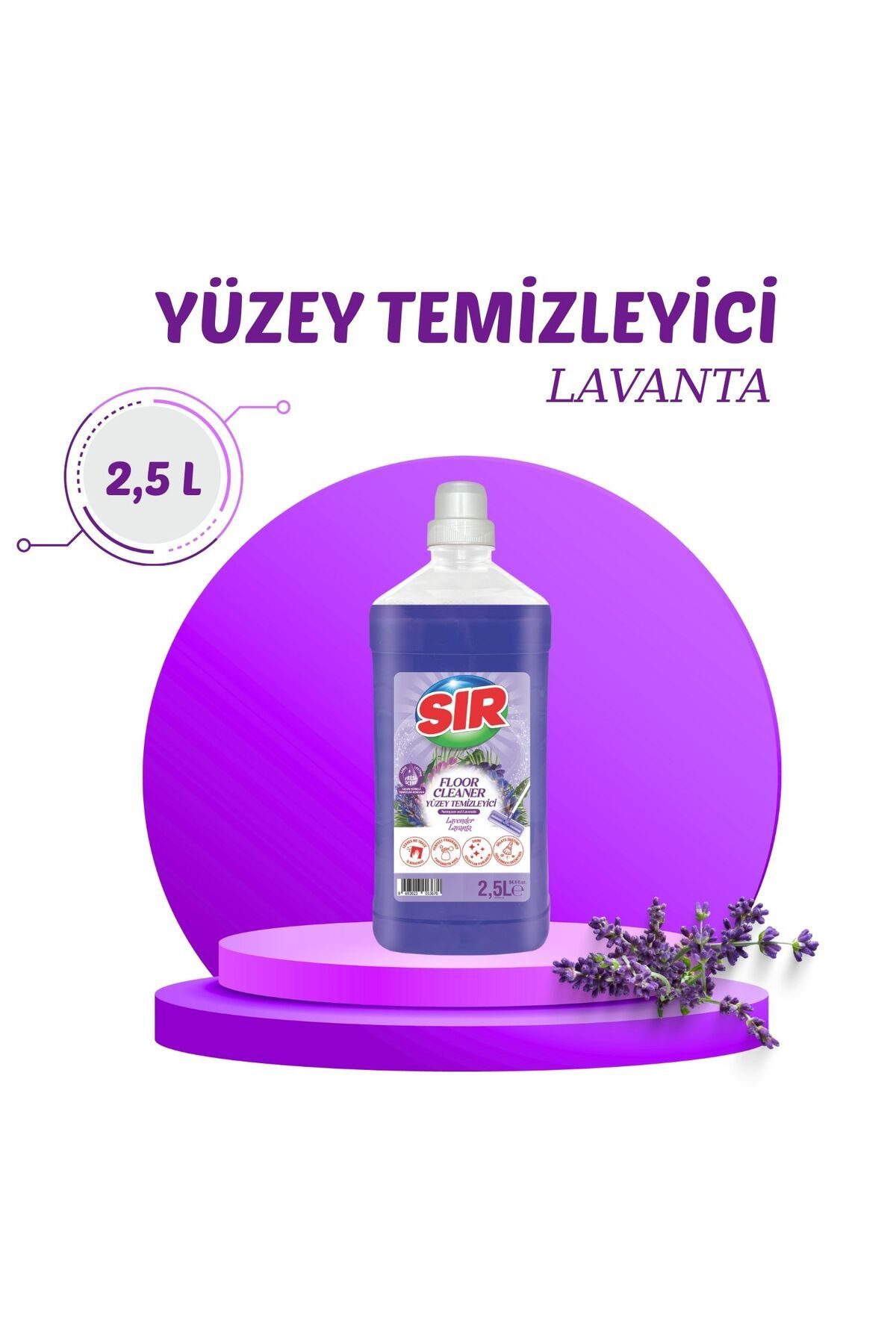 Sır Yüzey Temizleyici Lavanta 2,5 Litre
