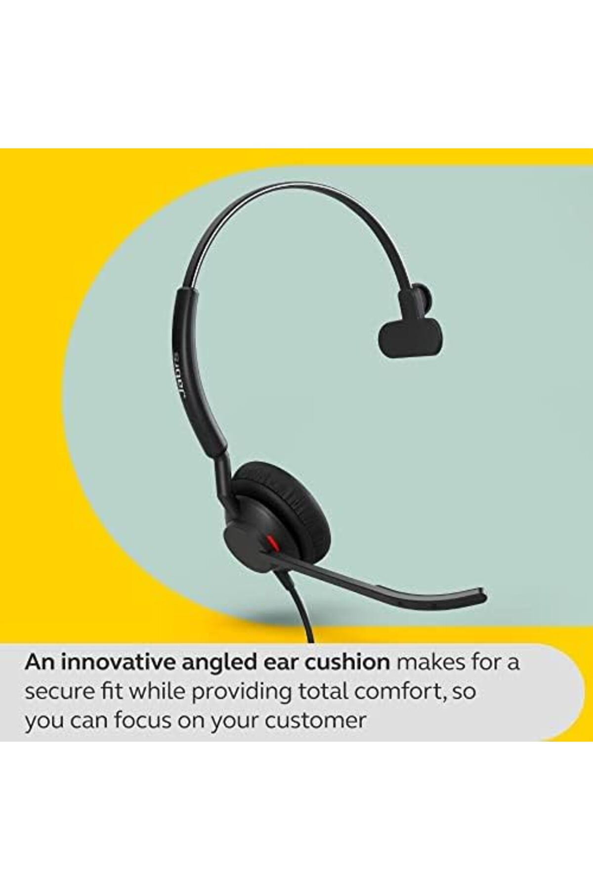 Jabra-Engage 40 Wired Monaural Headset with Built-In Call Control, Noise Cancellation, Ultra-Lightwe 5