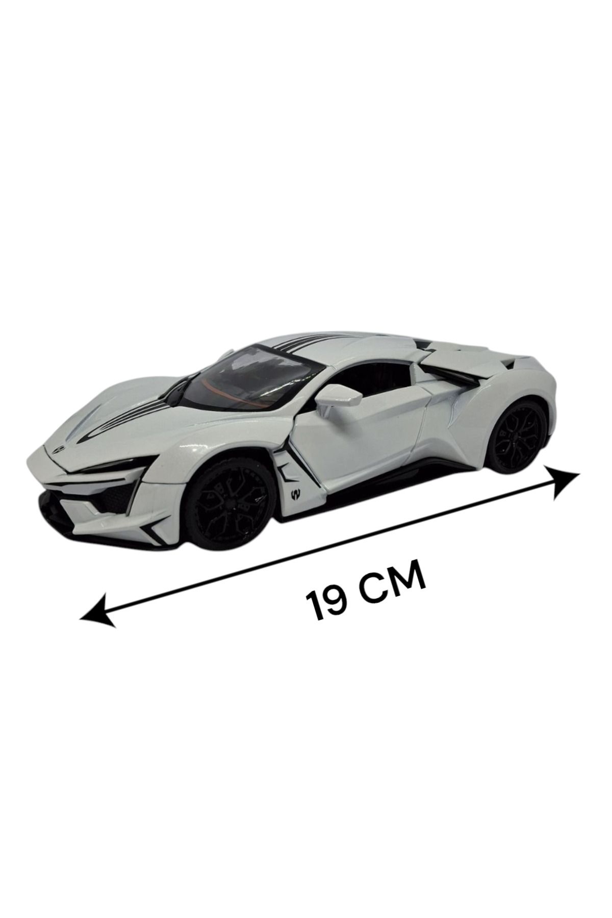 Daily Bazaar Metal Çekbırak Spor Araba 2 Kapı Açılır BEYAZ