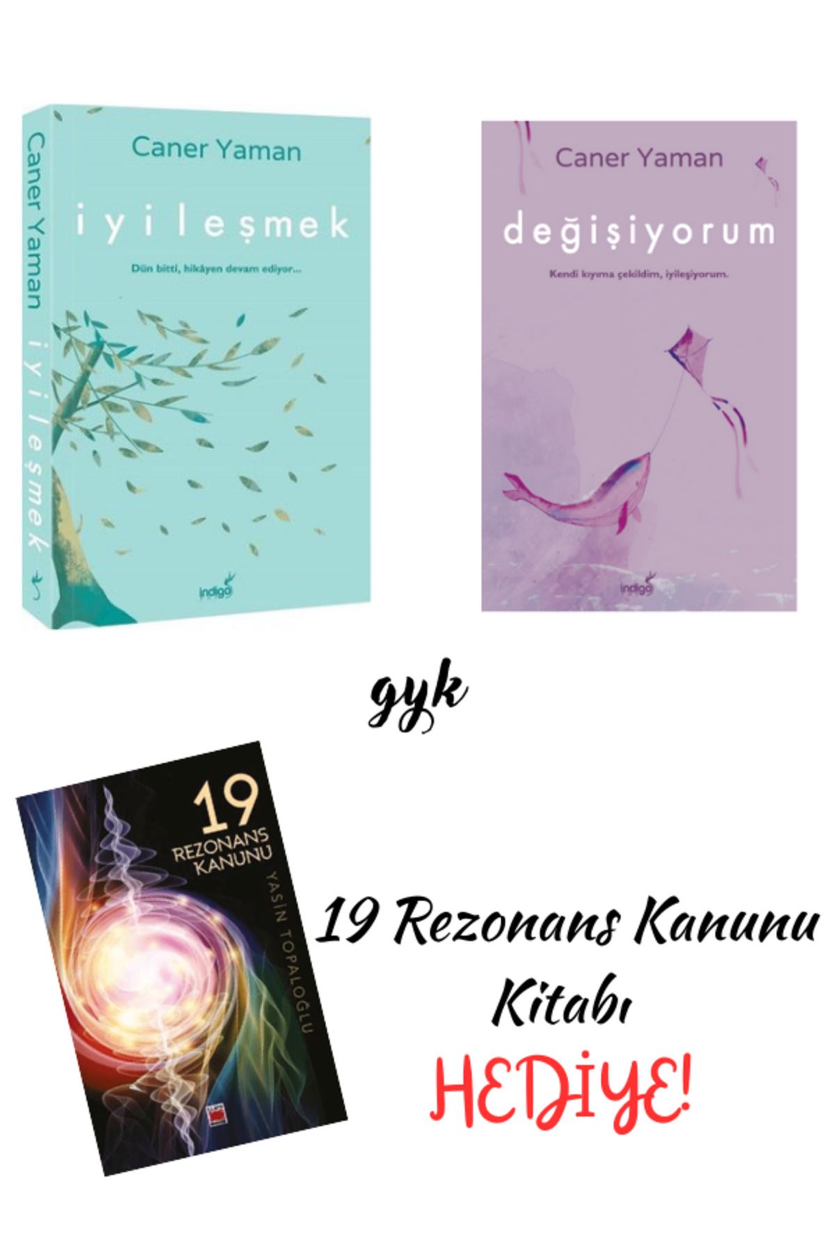 Elips Kitap İyileşmek - Değişiyorum - 19 Rezonans Kanunu(HEDİYE!) 3'lü SET