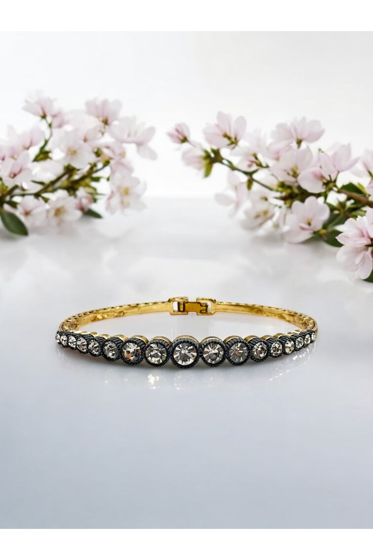 FUYA JEWELLERY Taşlı Kelepçe Bileklik